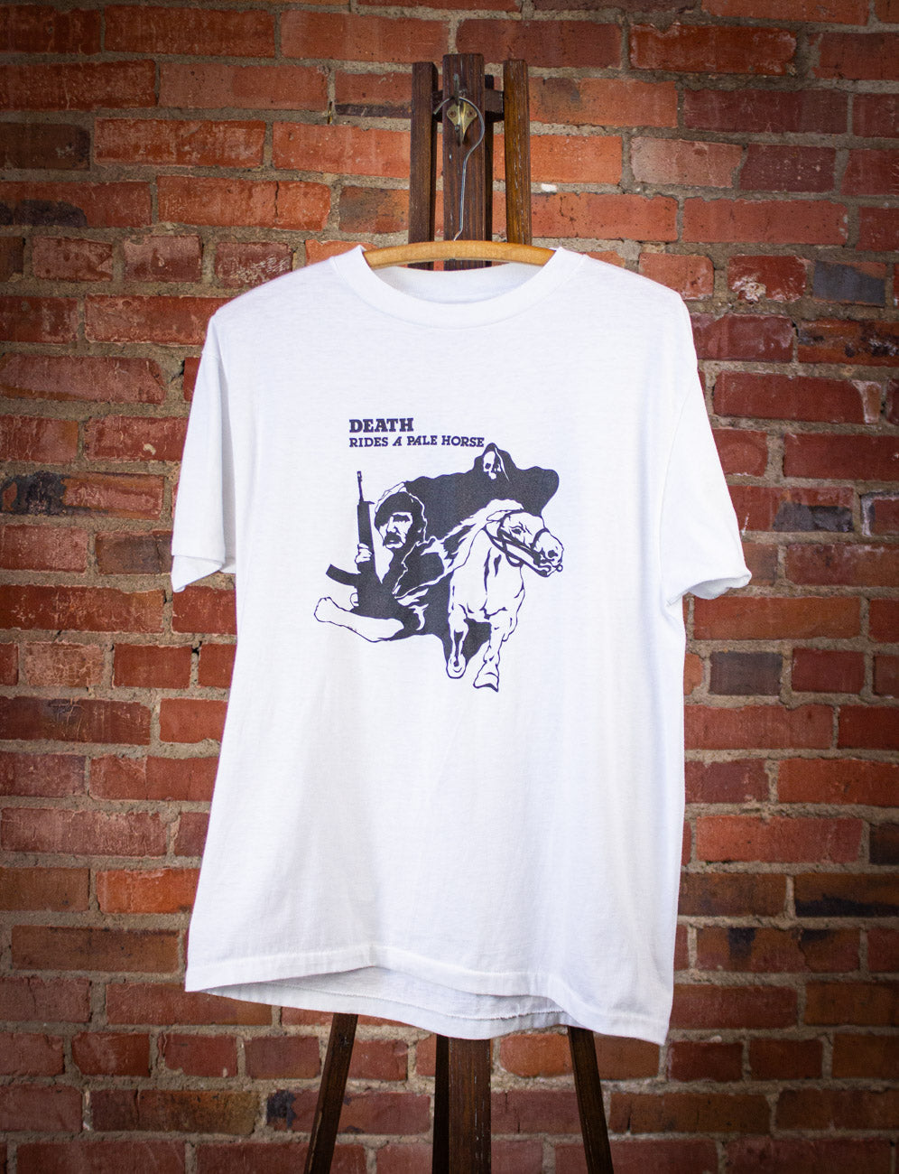 Vintage Death Rides A Pale Horse Graphic T Shirt L