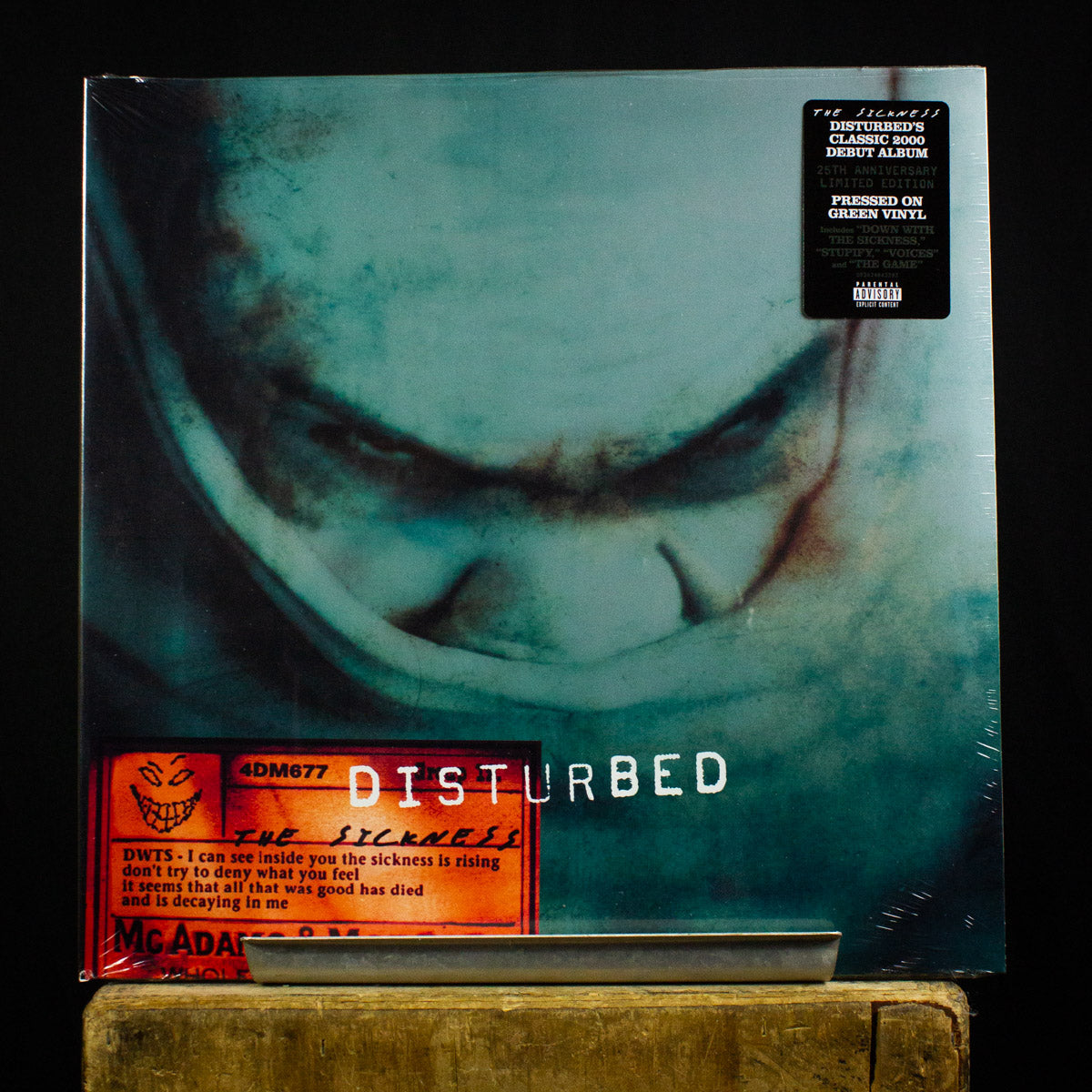 Disturbed The Sickness LP (Green Vinyl) – Black Shag Vintage