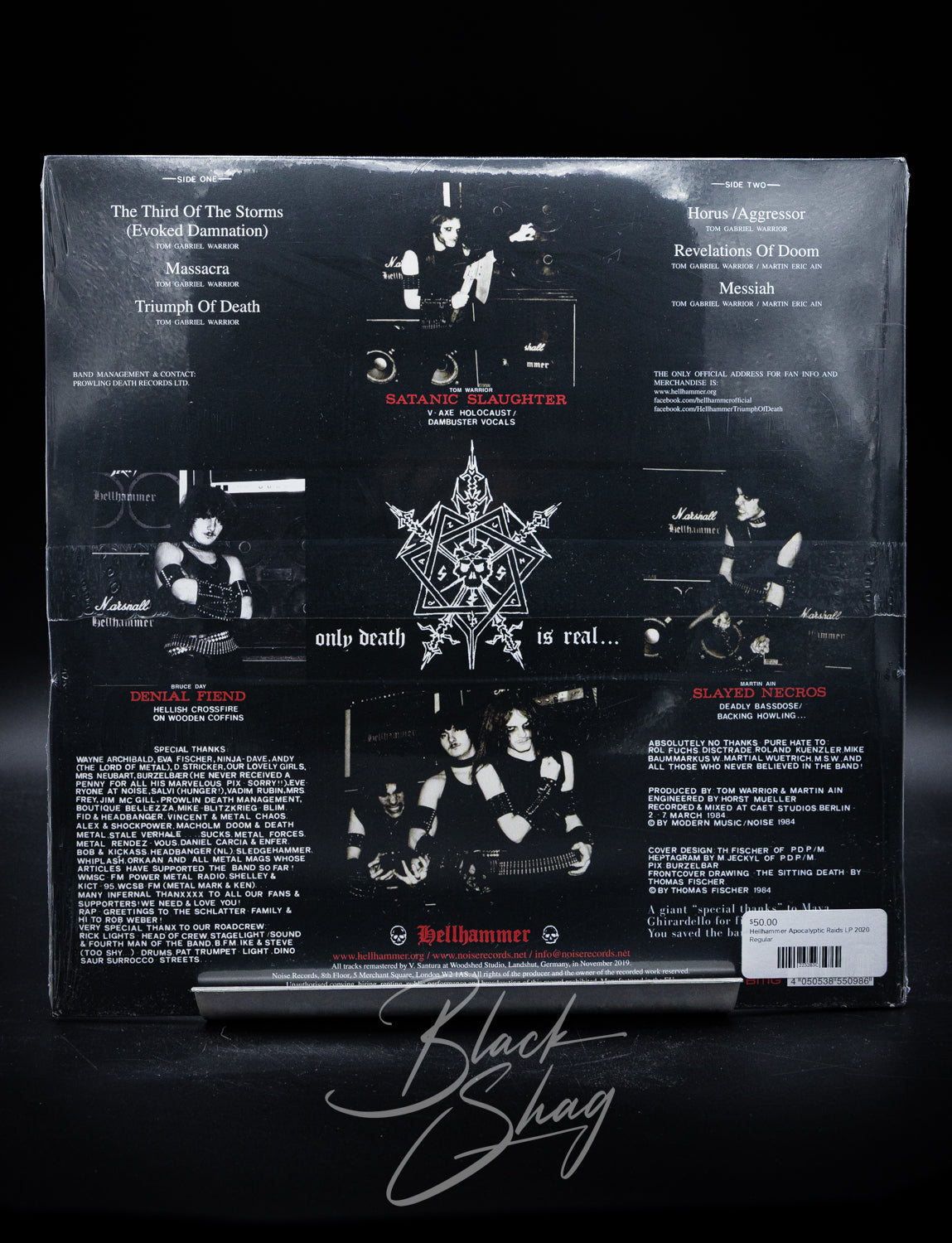 Hellhammer Apocalyptic Raids LP (2020 Remaster)