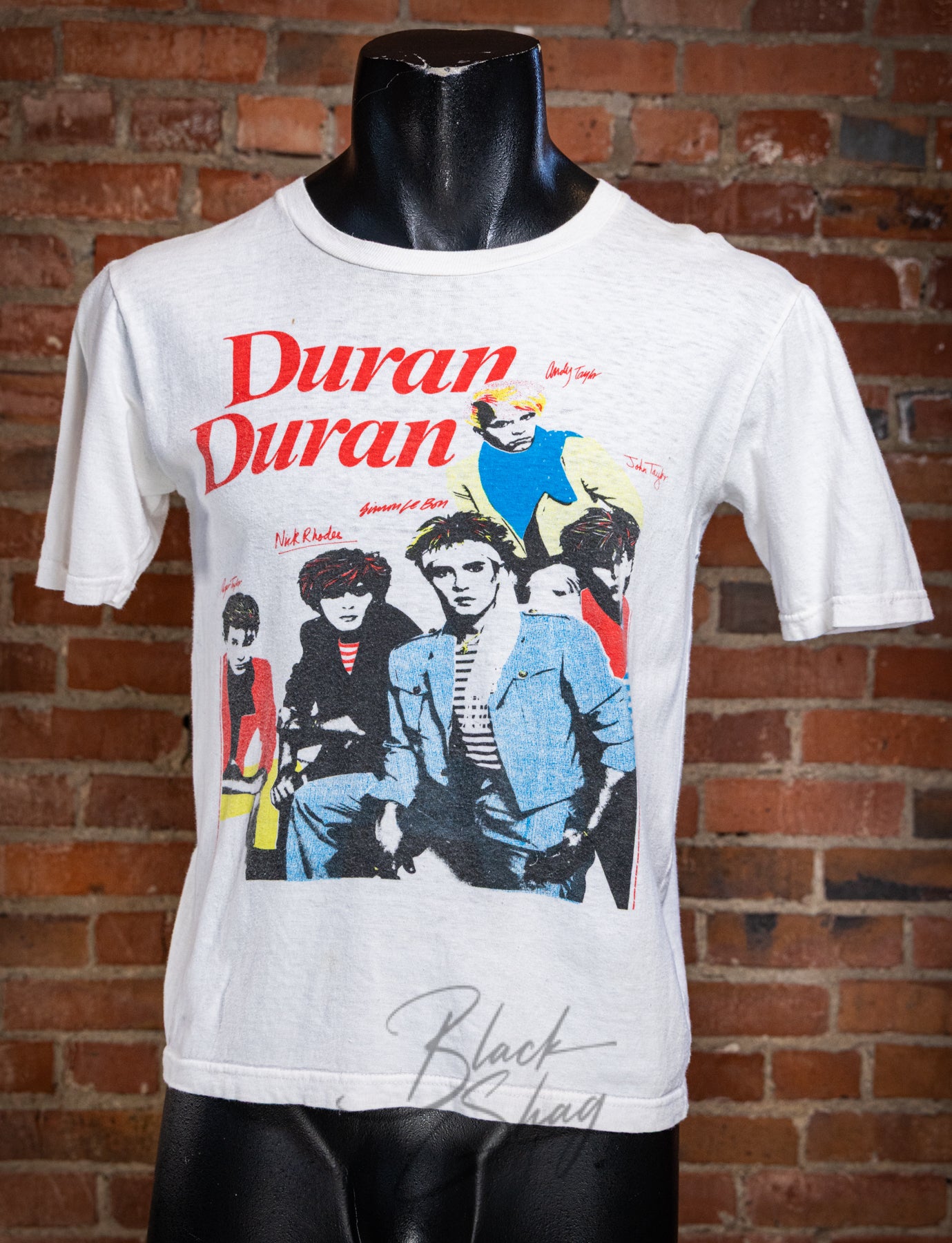 Vintage 1982 Duran Duran Euro Concert T Shirt Small – Black Shag 