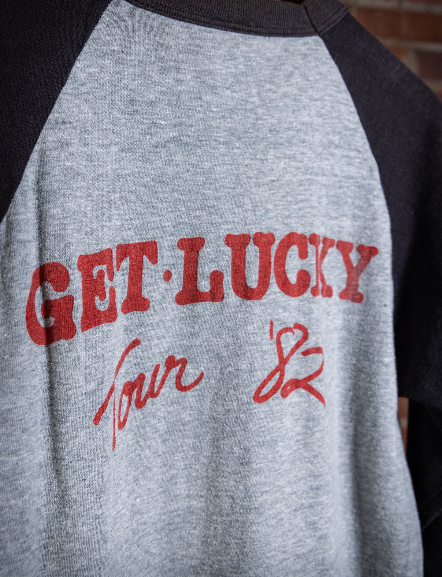Vintage 1982 Loverboy Get Lucky Raglan Concert T Shirt Small