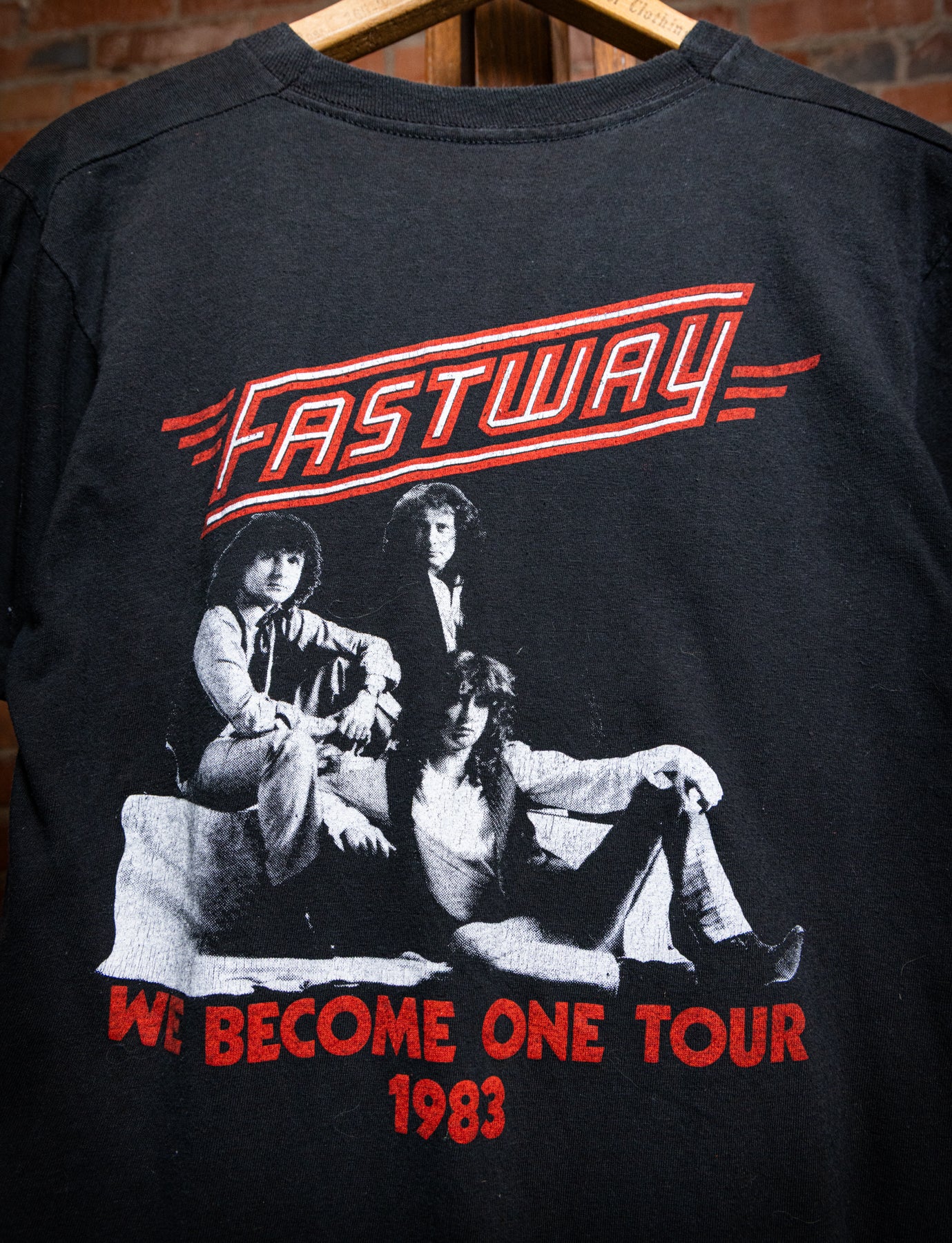 Vintage 1983 Fastway We Become One Tour Concert T Shirt Small