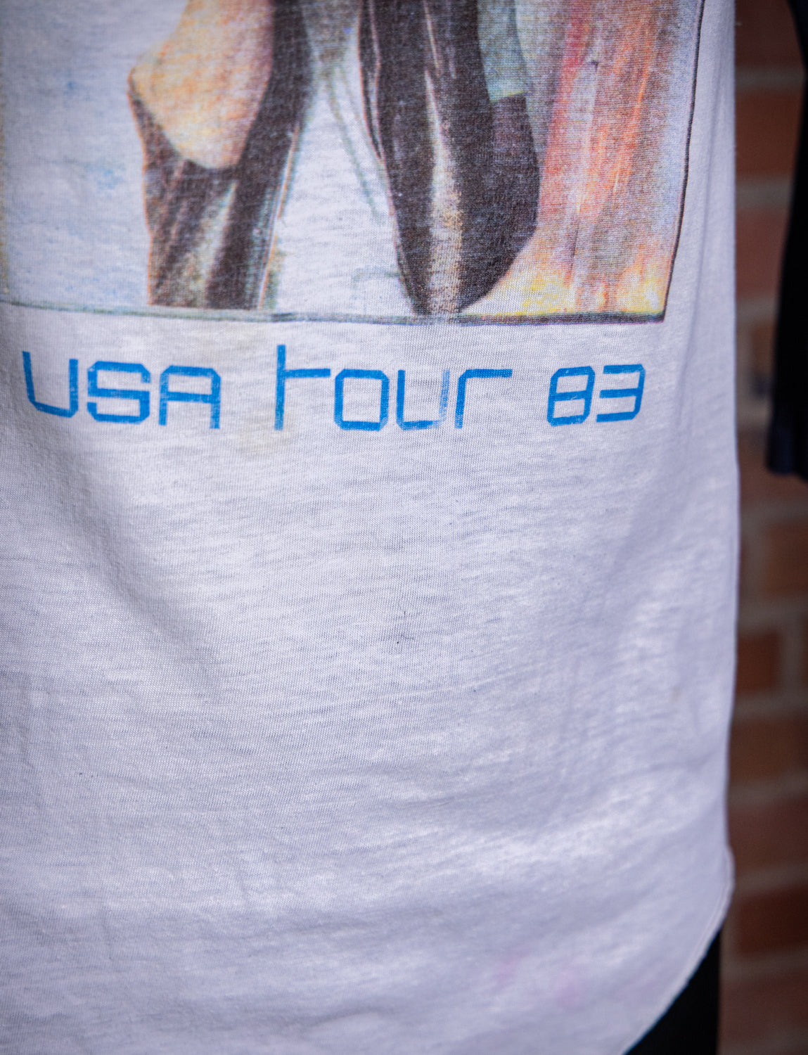 Vintage 1983 Robert Plant USA Tour Raglan Concert T Shirt Small