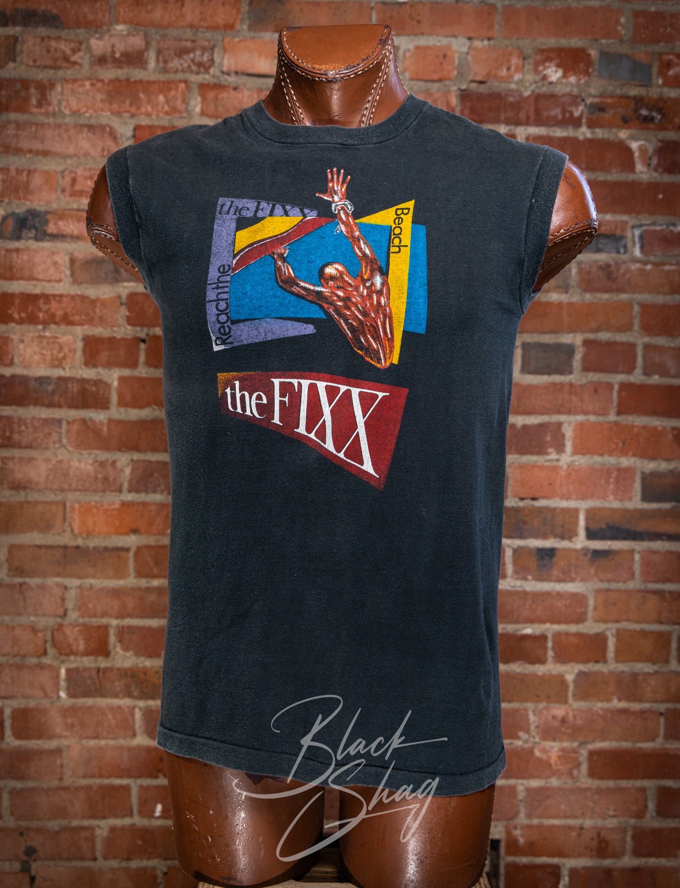 Vintage 1983 The Fixx Reach the Beach Tour Concert Muscle Tee
