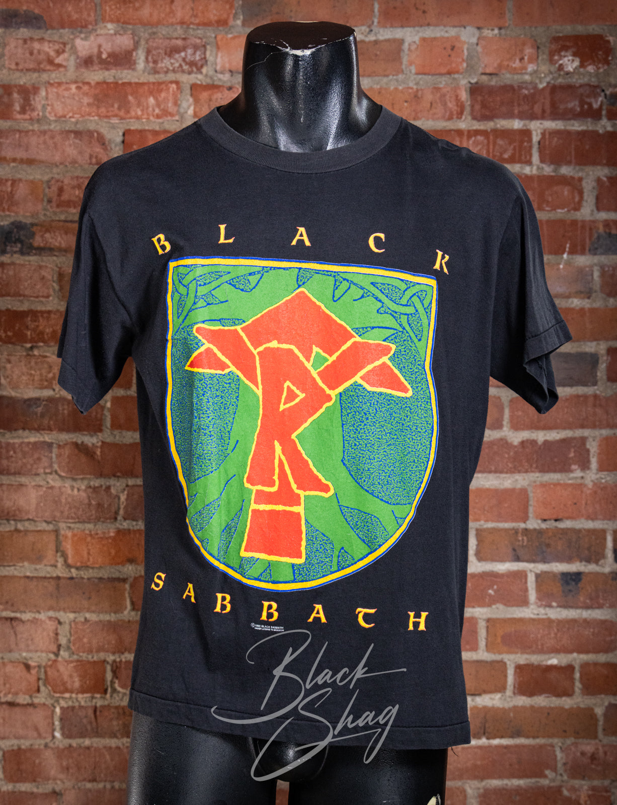 Vintage 1990 Black Sabbath TYR Concert T Shirt Large – Black Shag