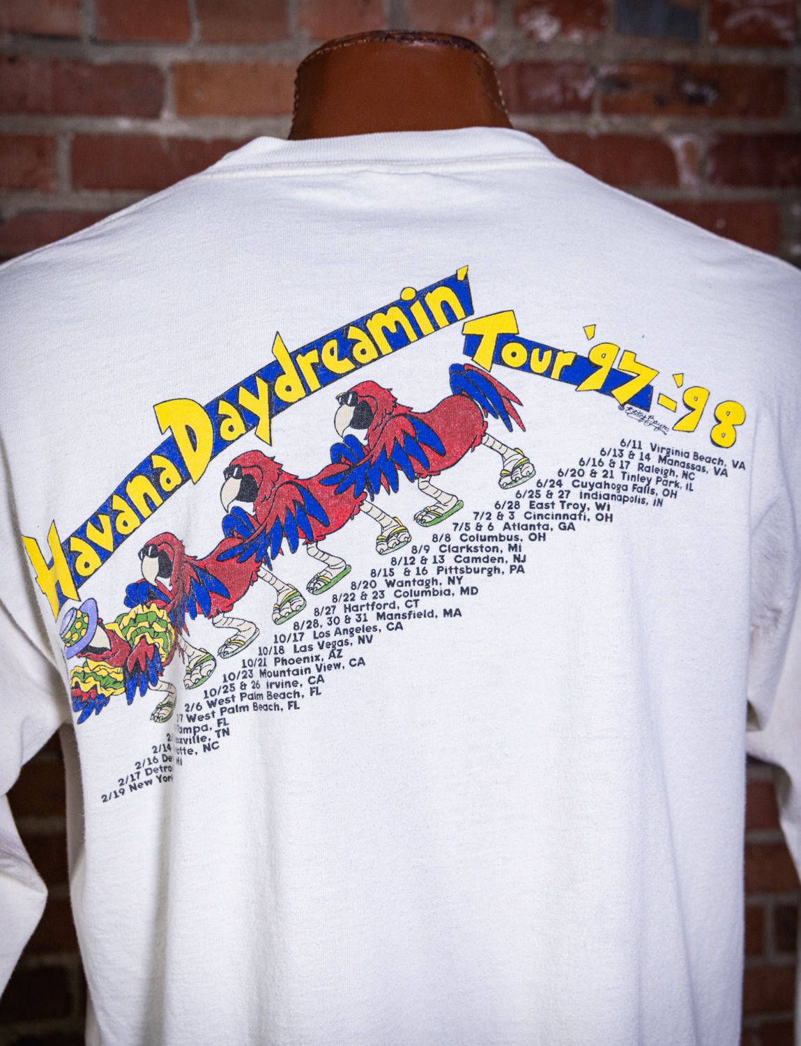 Vintage 1997/98 Jimmy Buffet Havana Daydreamin' Long Sleeve Concert T Shirt XL