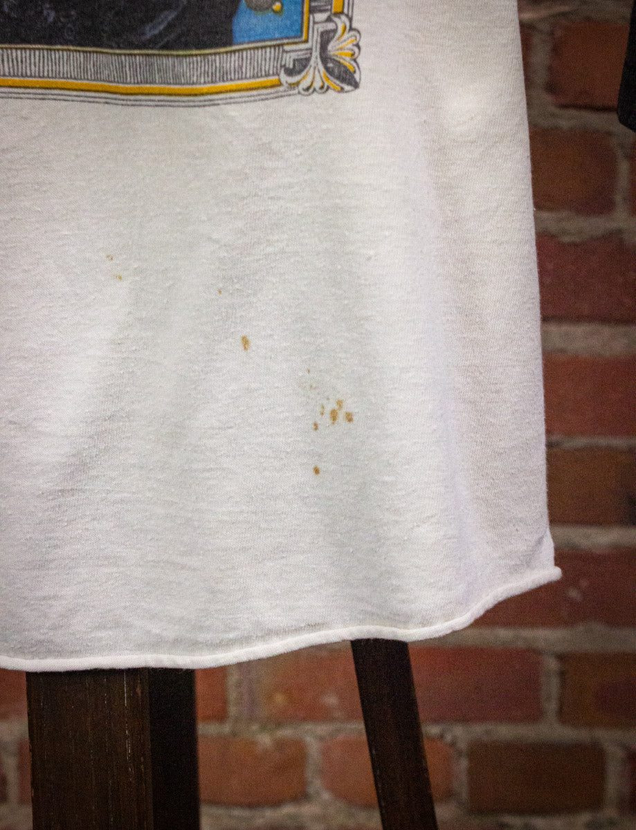 Vintage Alice Cooper Special Forces Concert T Shirt 1981 White/Navy Medium