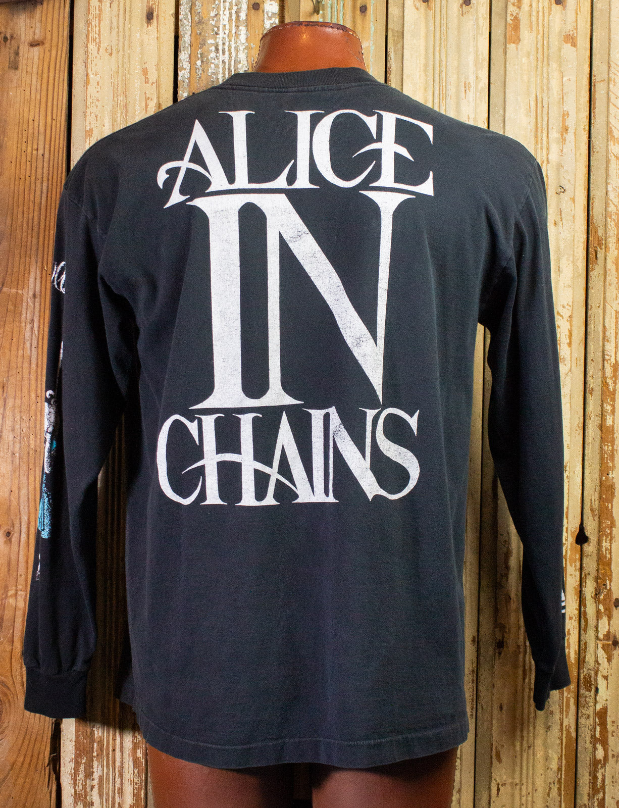 Vintage Alice In Chains Alice In Wonderland Long Sleeve Concert T Shirt 1992 XL