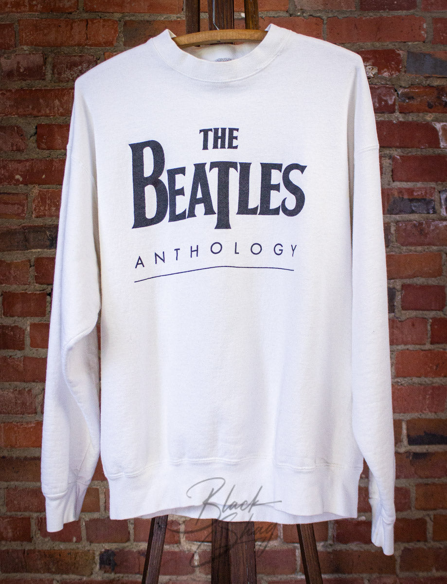 Vintage Beatles Anthology Sweatshirt 90s White XL – Black Shag Vintage