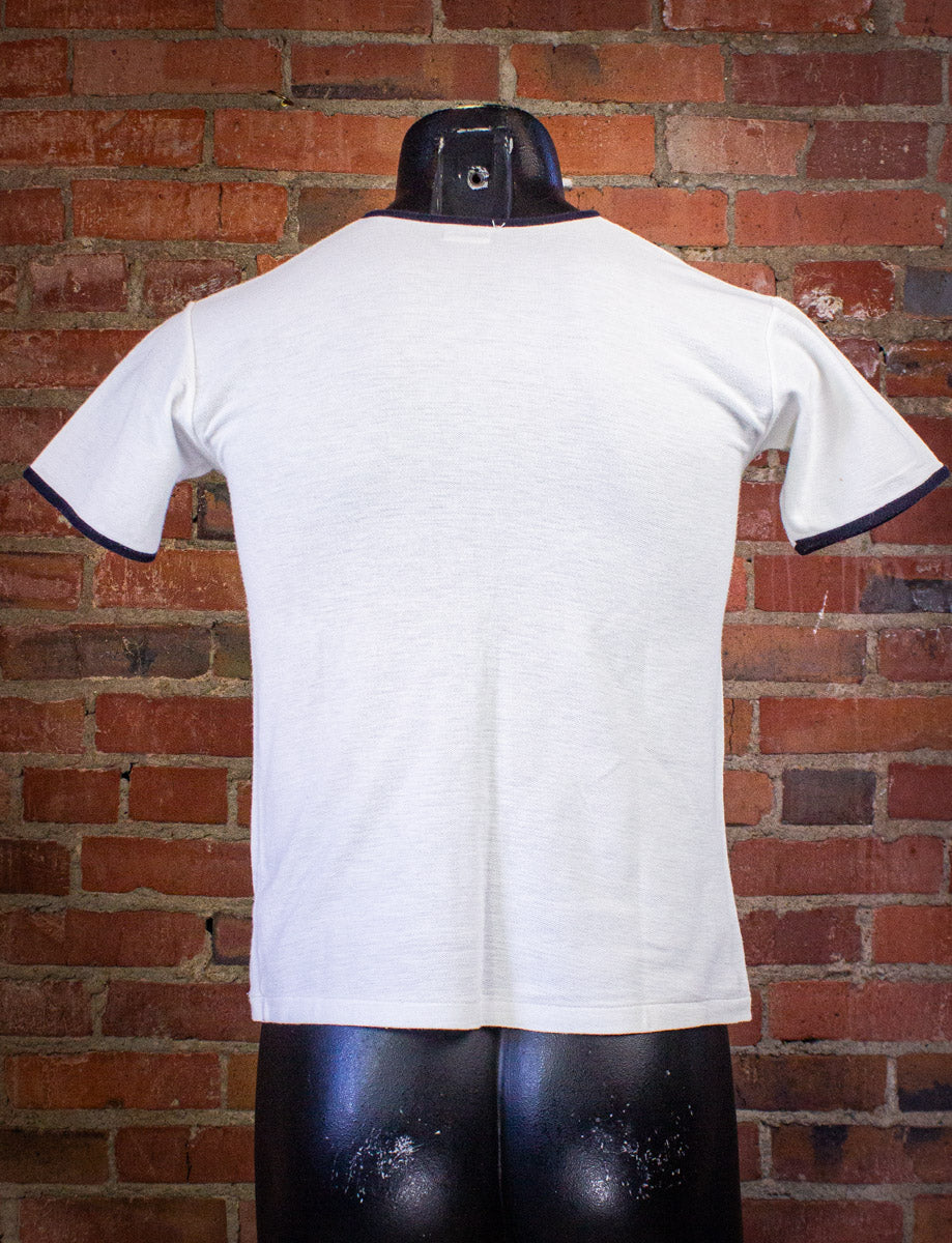 Vintage Beatles Henley Concert T Shirt 1965 White Small