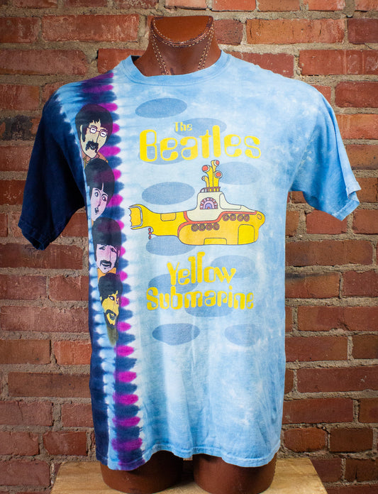 Vintage Beatles Yellow Submarine Tie Dye T Shirt 90s XL