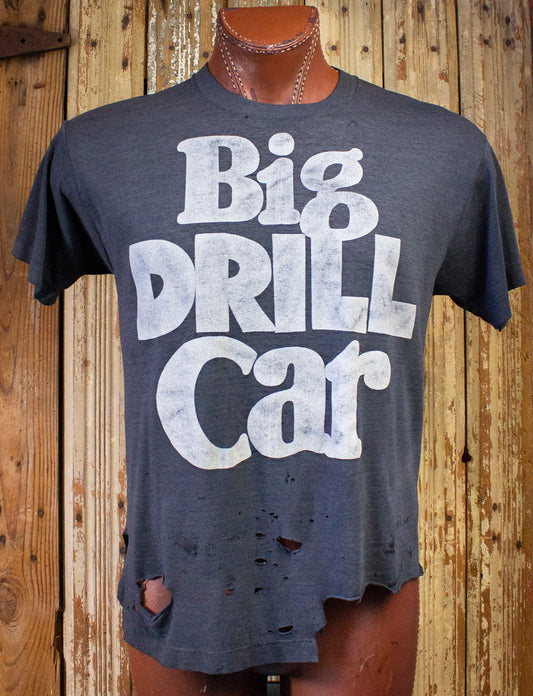 Vintage Big Drill Car Toured Concert T shirt 1989 Blue Large