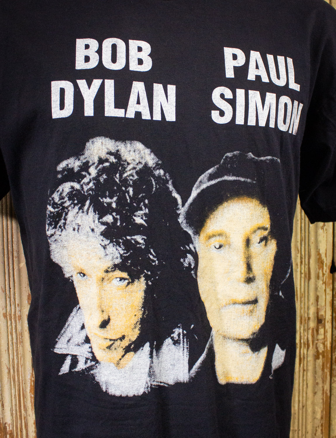 Vintage Bob Dylan & Paul Simon Concert T Shirt 1999 Black XL