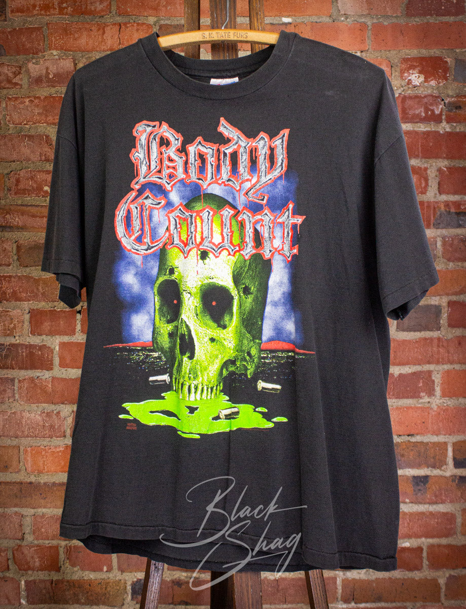 Vintage Body Count Toxic Skull Concert T Shirt 1991 XL – Black