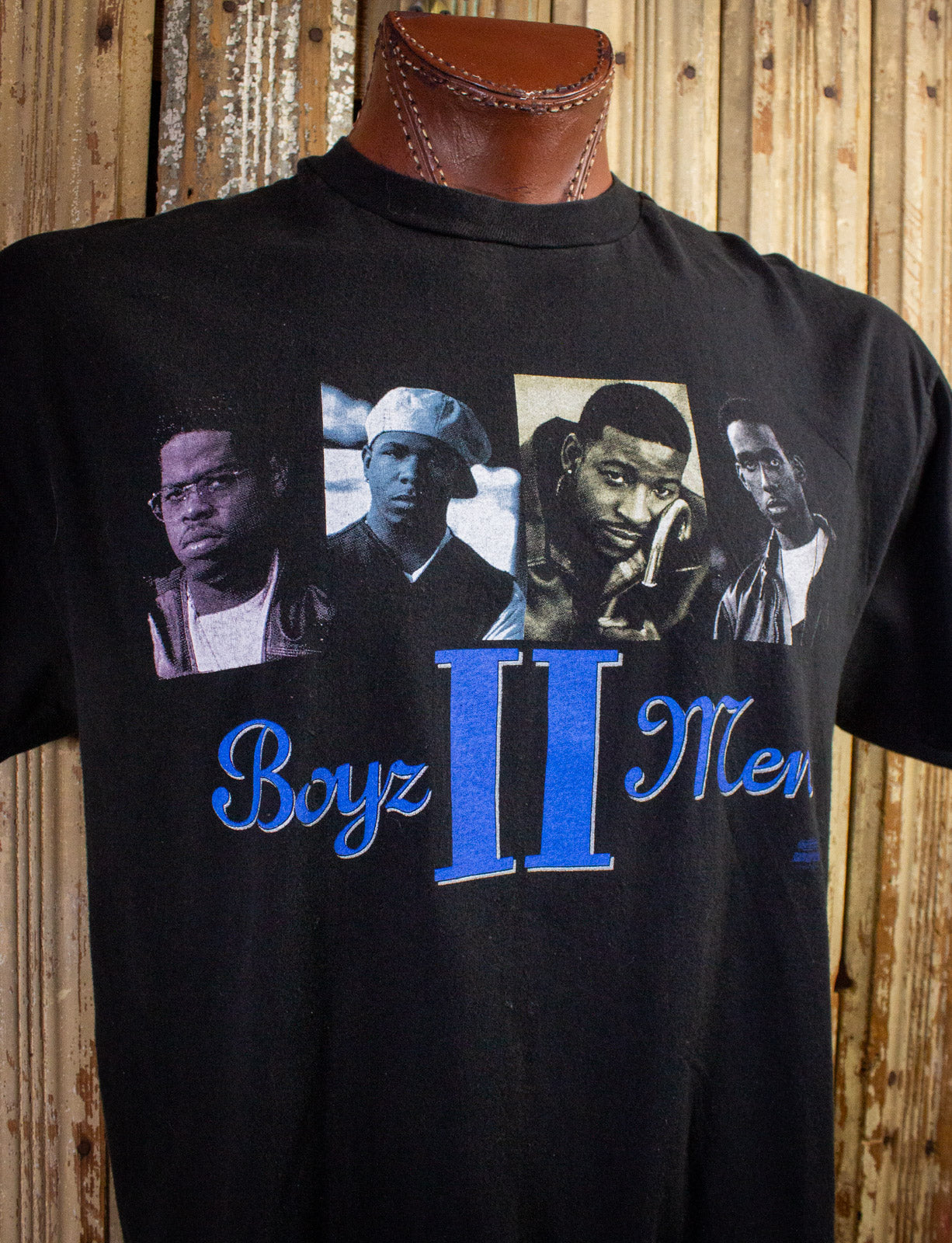 Vintage Boyz II Men All Around The World Concert Rap Tee 1994-95 Black Large