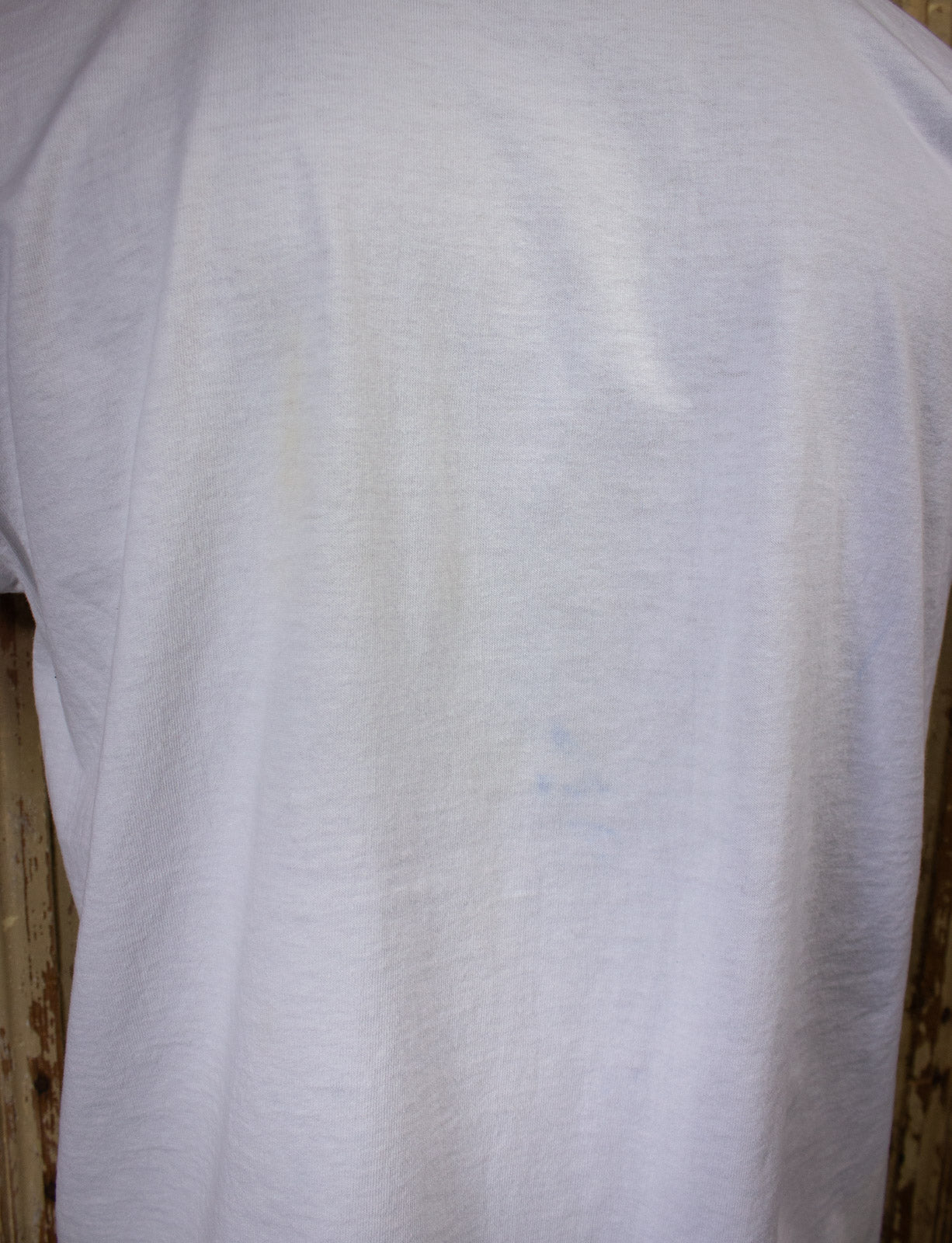 Vintage Brian Wilson In Music We Trust Concert T Shirt 2001 White XL