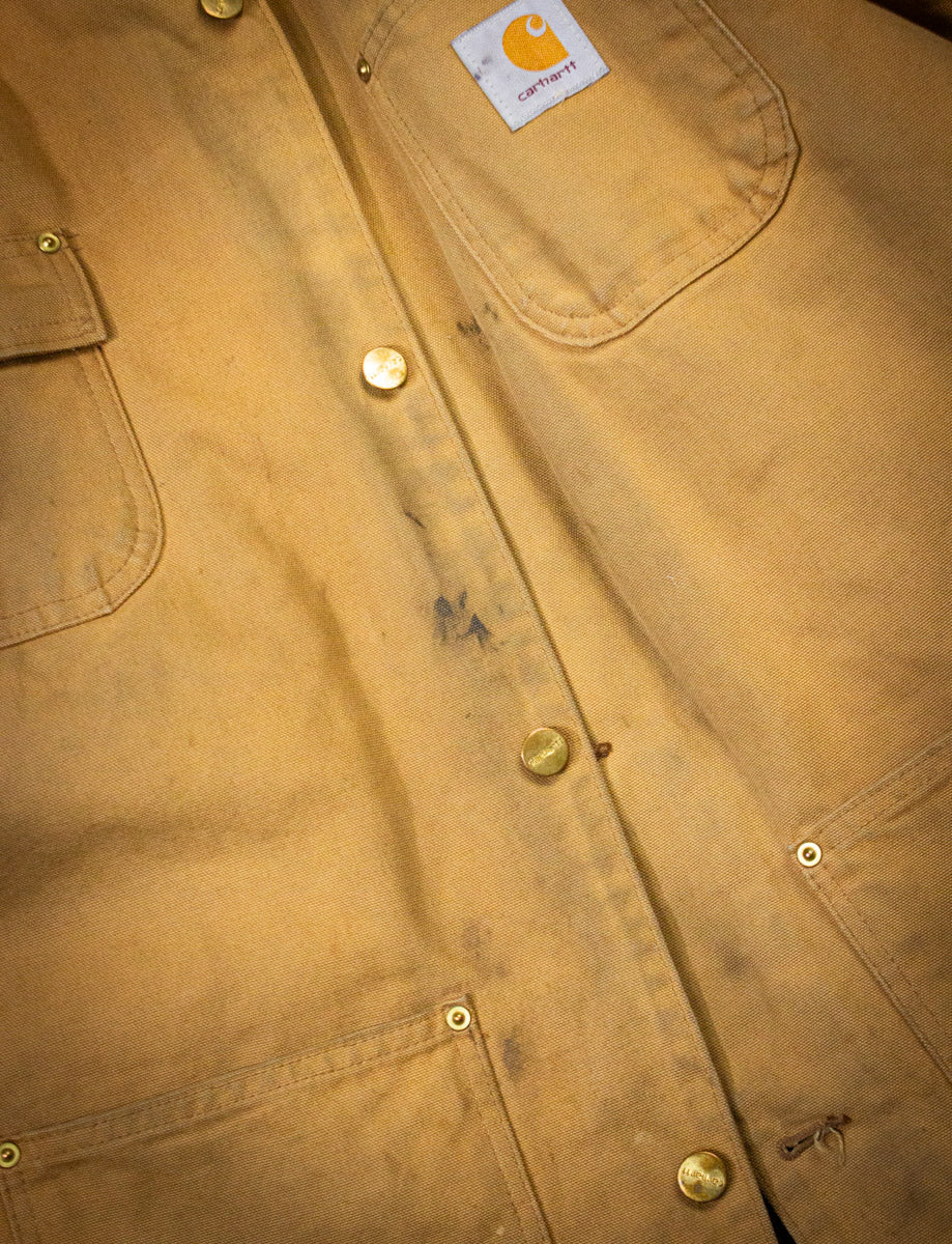 Vintage Carhartt TVA Blanket Lined Chore Jacket 1999 2XL