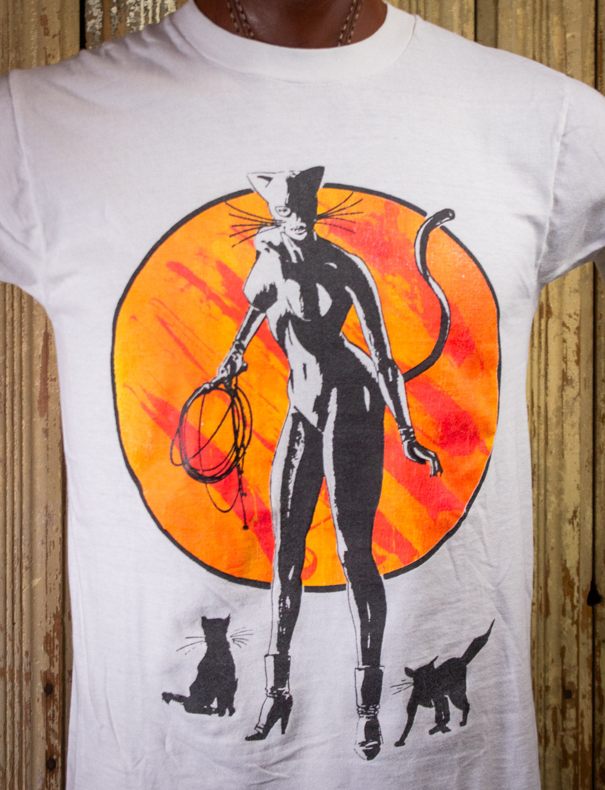 Vintage Catwoman Graphic T Shirt Large