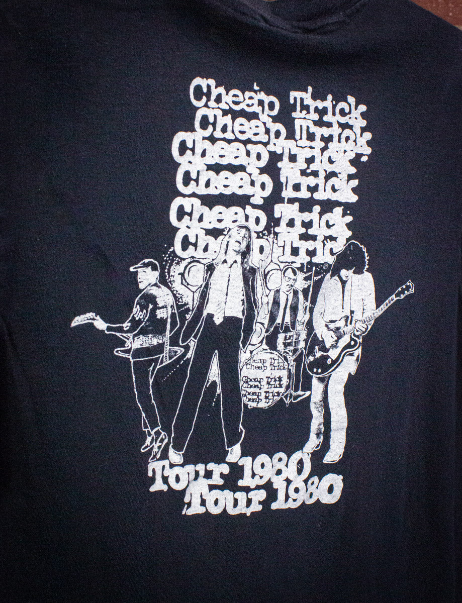 Vintage Cheap Trick Tour Concert T Shirt 1980 Black Small