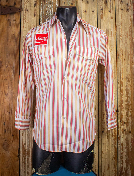 Vintage Coca Cola Uniform Work Shirt 70s Medium