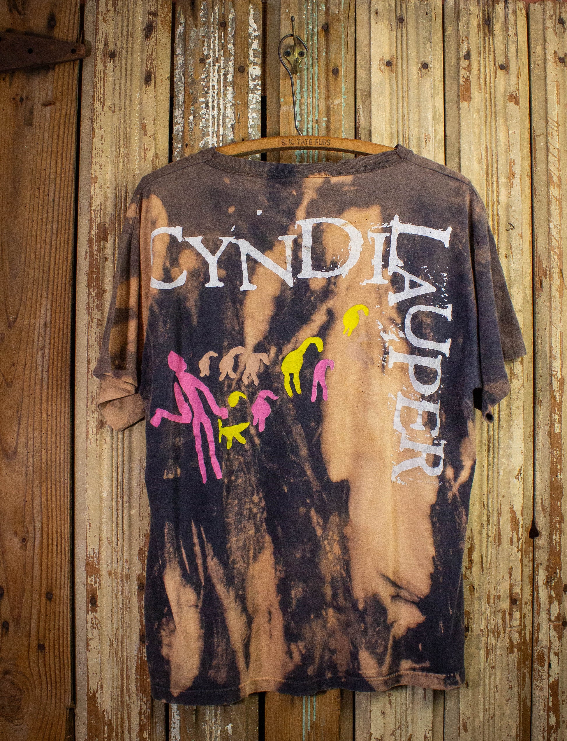 Vintage Cyndi Lauper Concert T Shirt 1987 by Dead End Career Club Black Large