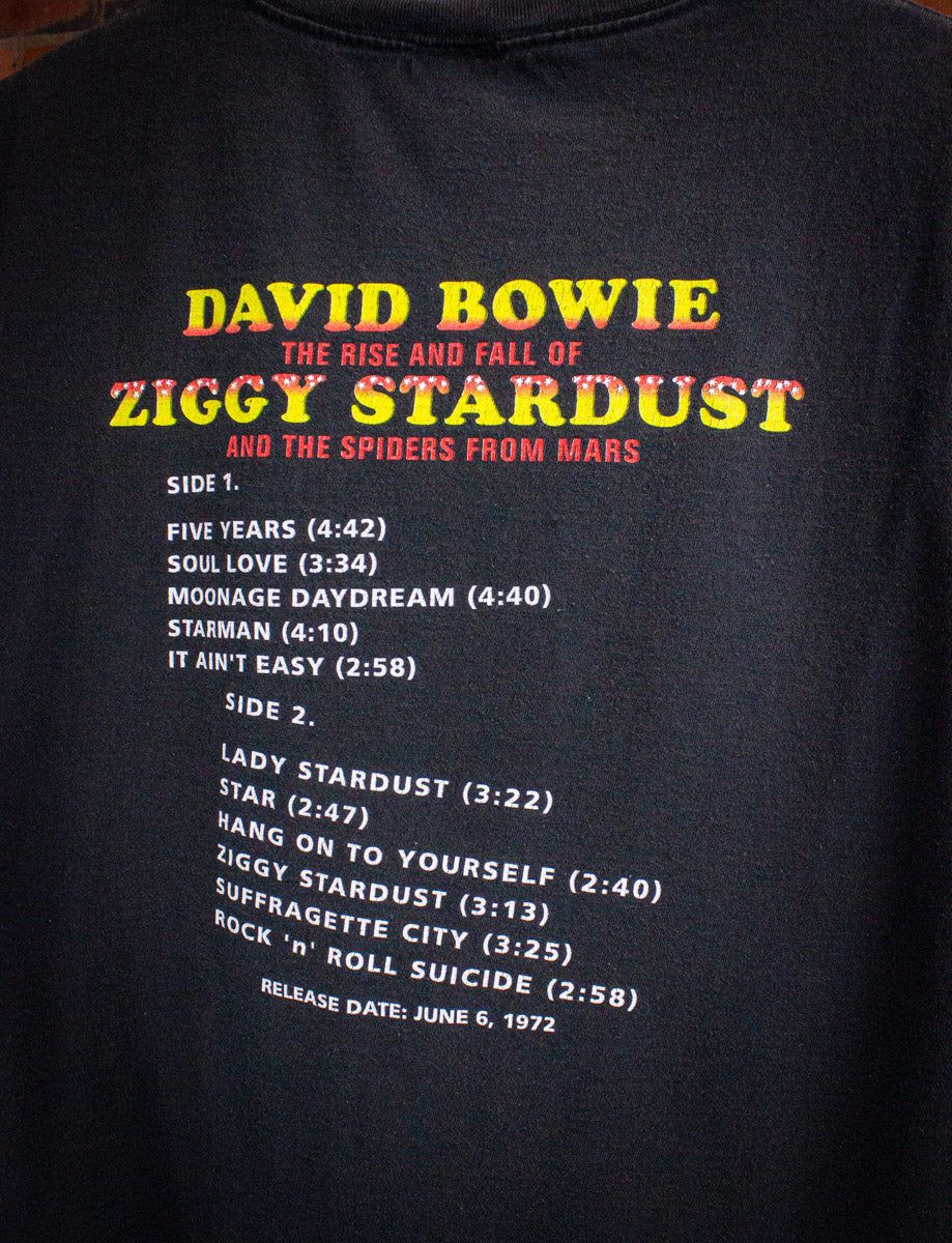 Vintage David Bowie Ziggy Stardust Concert T Shirt 1998 Black XL