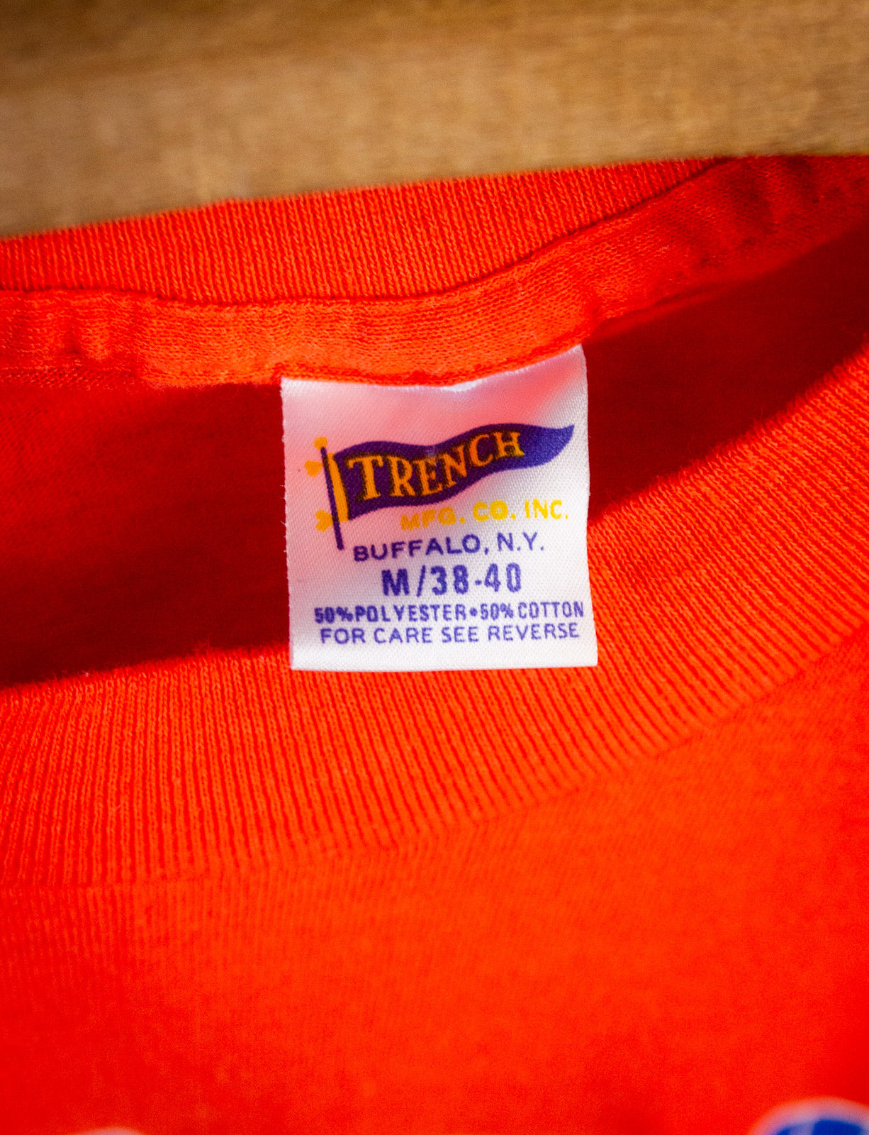 Vintage Denver Broncos Superbowl Graphic T Shirt 1987 Orange Small