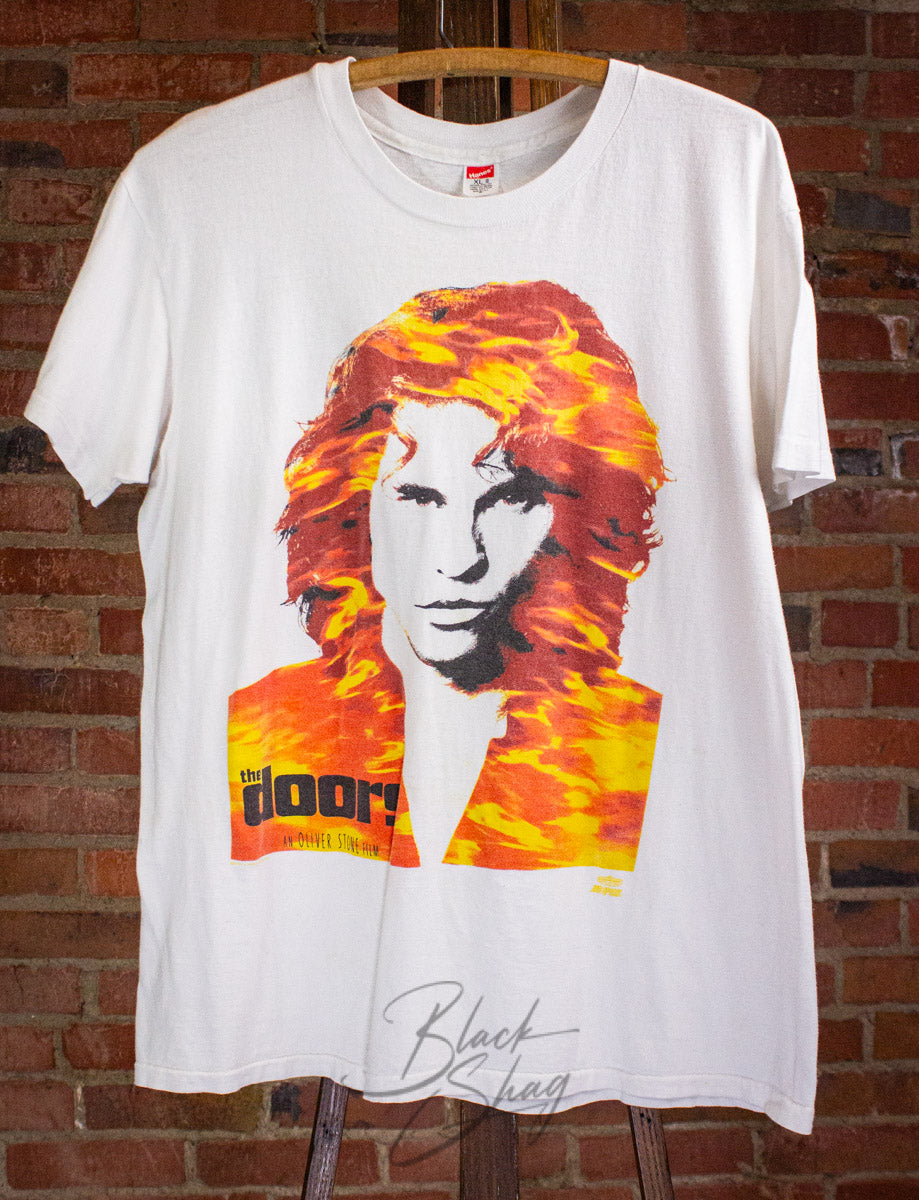 Vintage Doors Movie T Shirt 1991 White Large – Black Shag Vintage