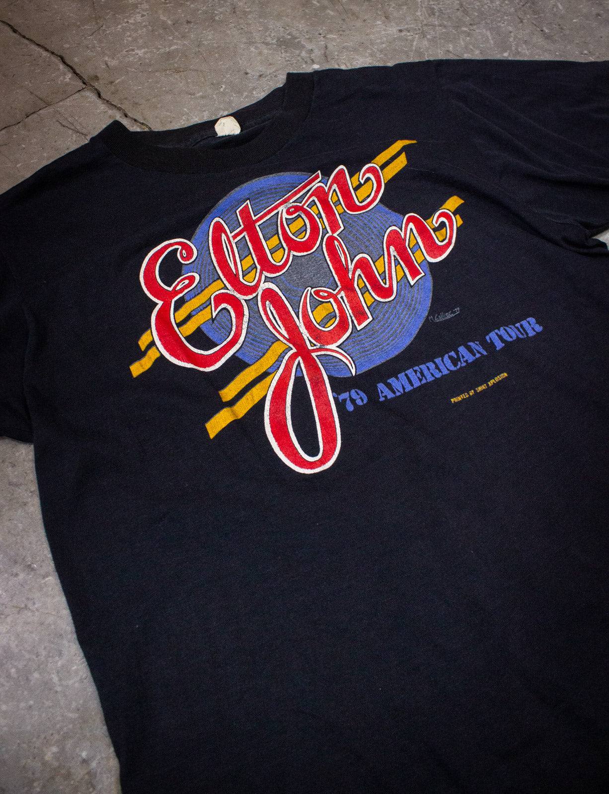 Vintage Elton John American Tour Concert T Shirt 1979 Small