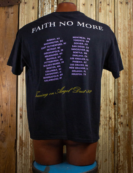 Vintage Faith No More Angel Dust Concert T Shirt 1992 Black XL 