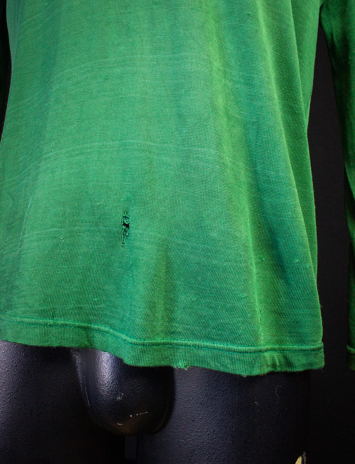 Vintage Fillmore East Long Sleeve Jersey Shirt 60s Green Large