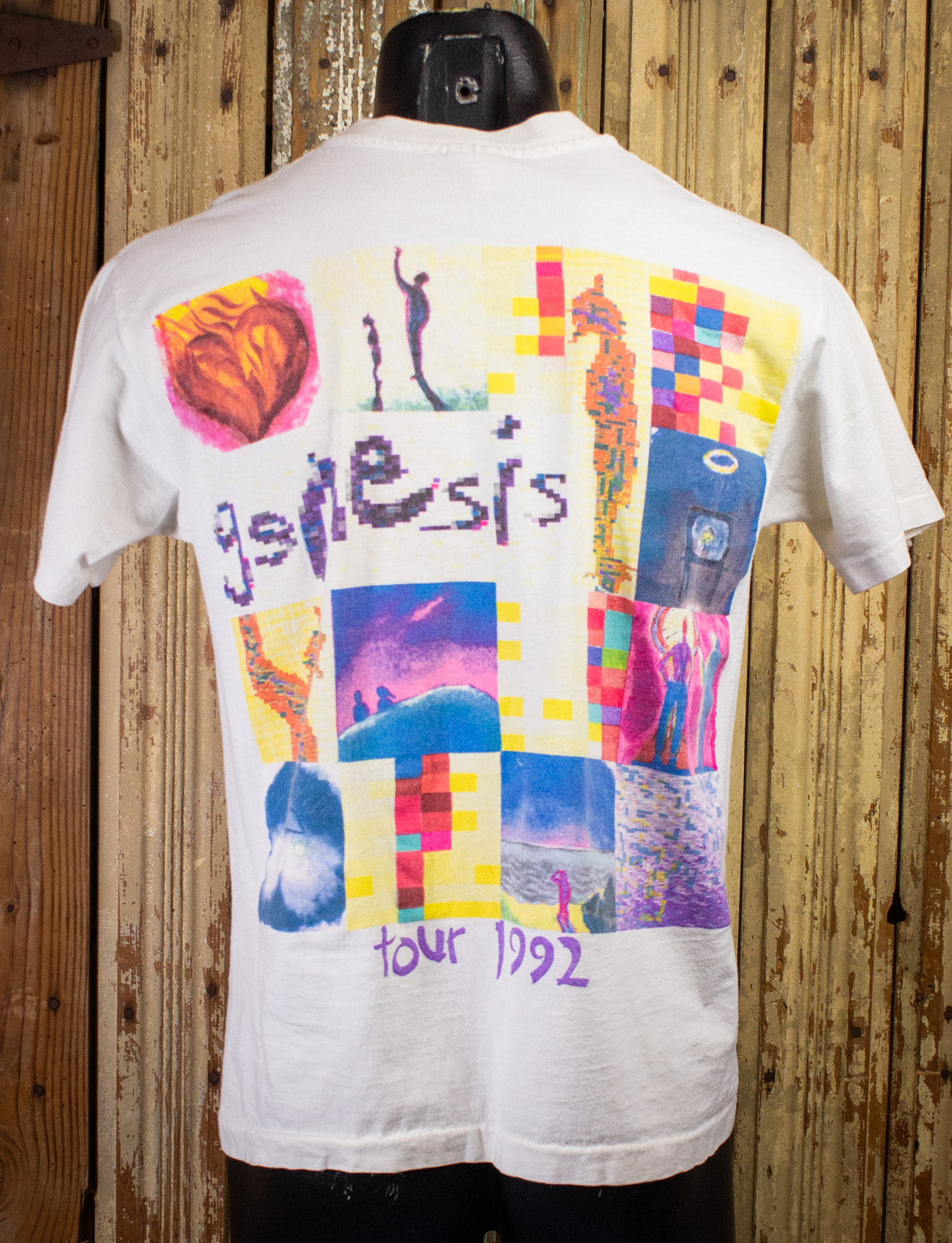Vintage Genesis We Can't Dance  Concert T Shirt 1992 White Large