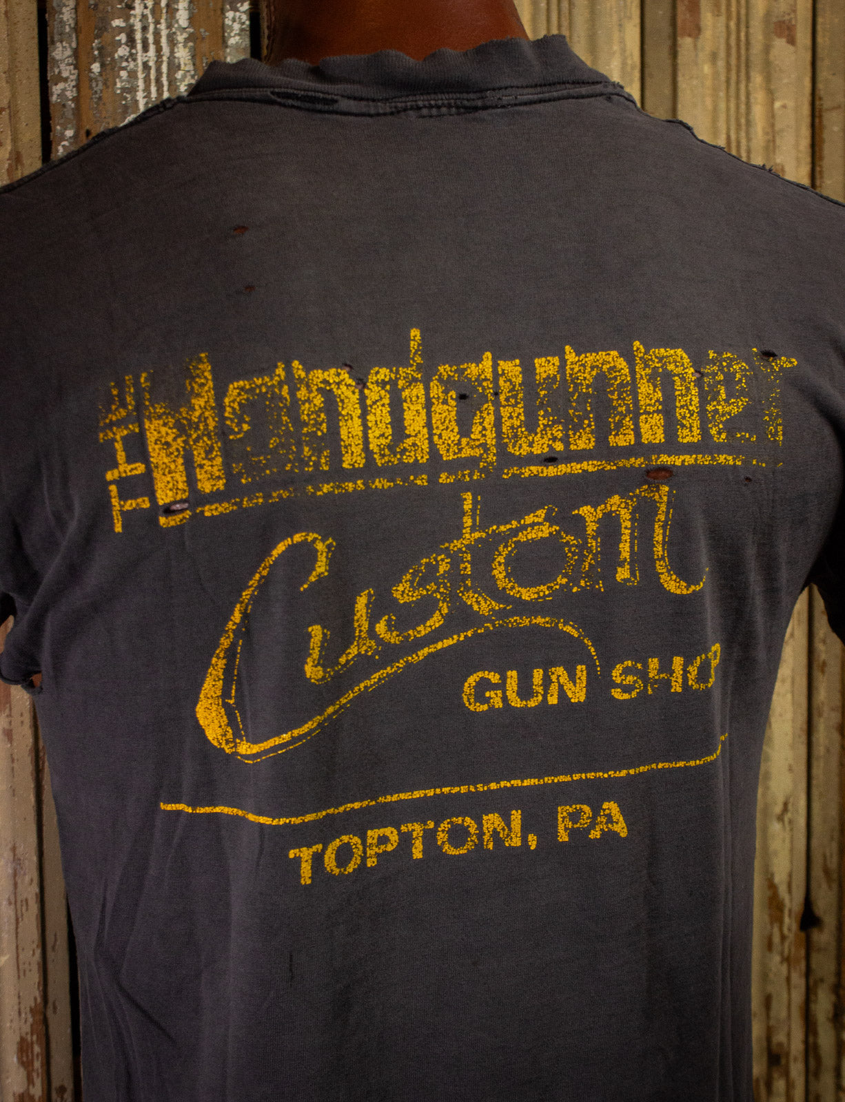 Vintage Gone Ballistic Gun Shop Graphic T Shirt 90s Medium