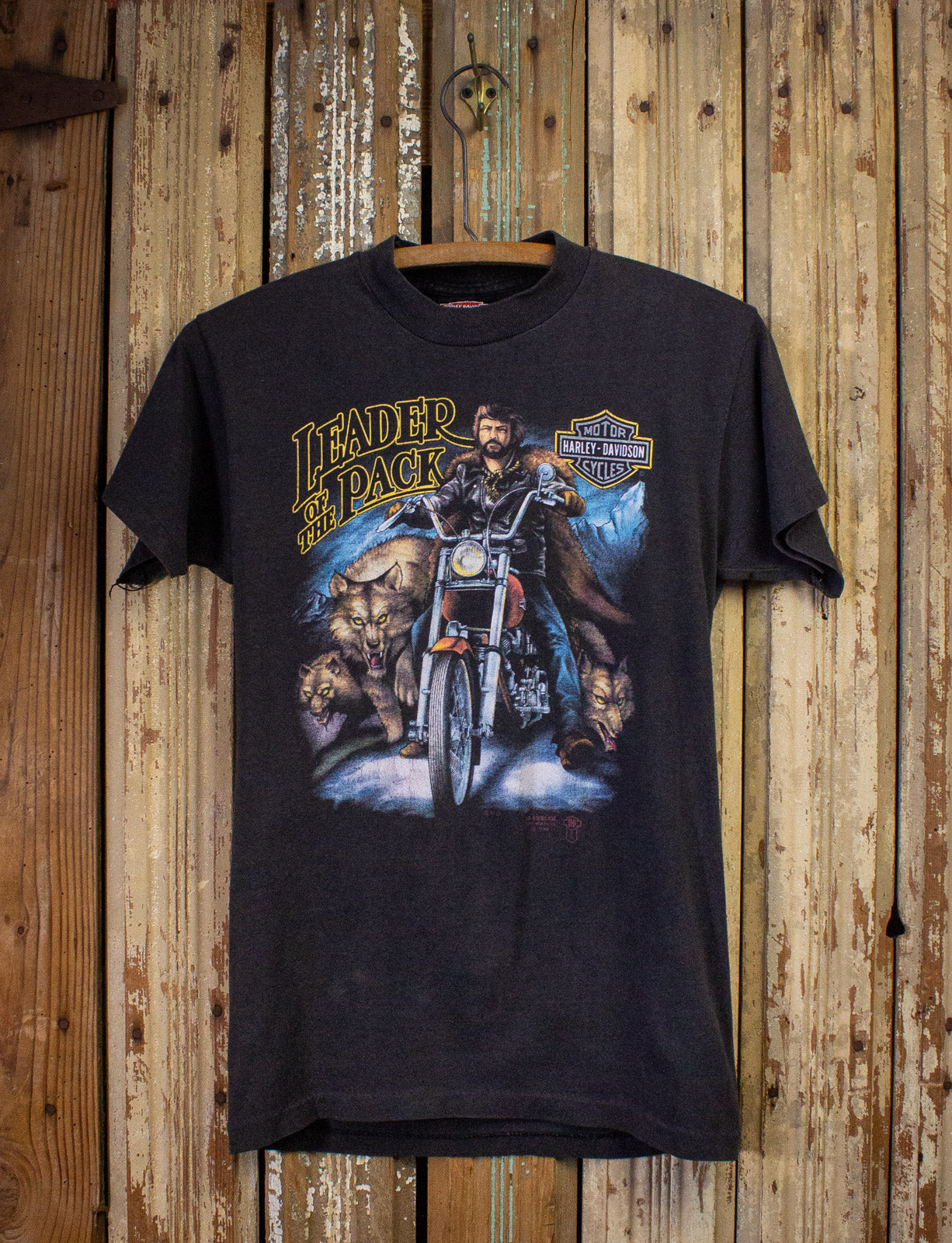 Purchases vintage Harley-Davidson t-shirt