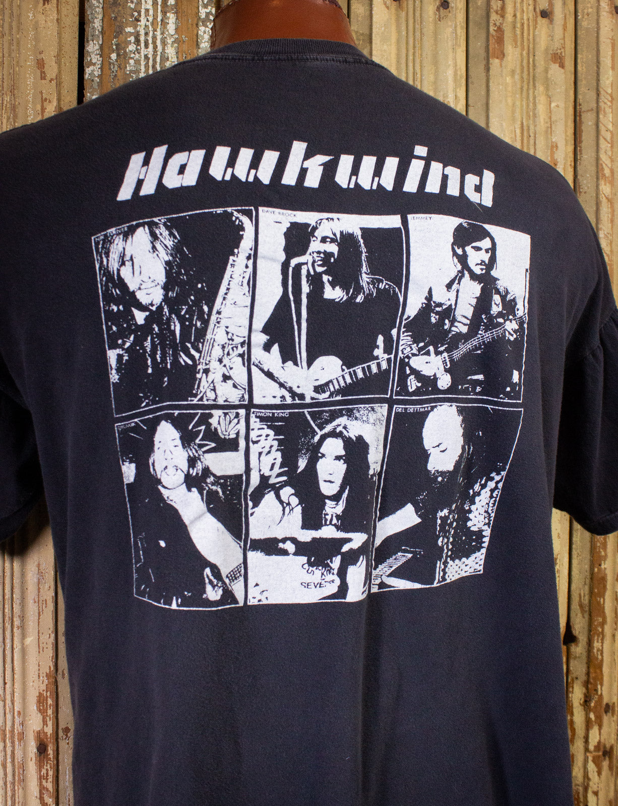 Vintage Hawkwind Doremi Fasol Latido Concert T Shirt 90s Black 2XL
