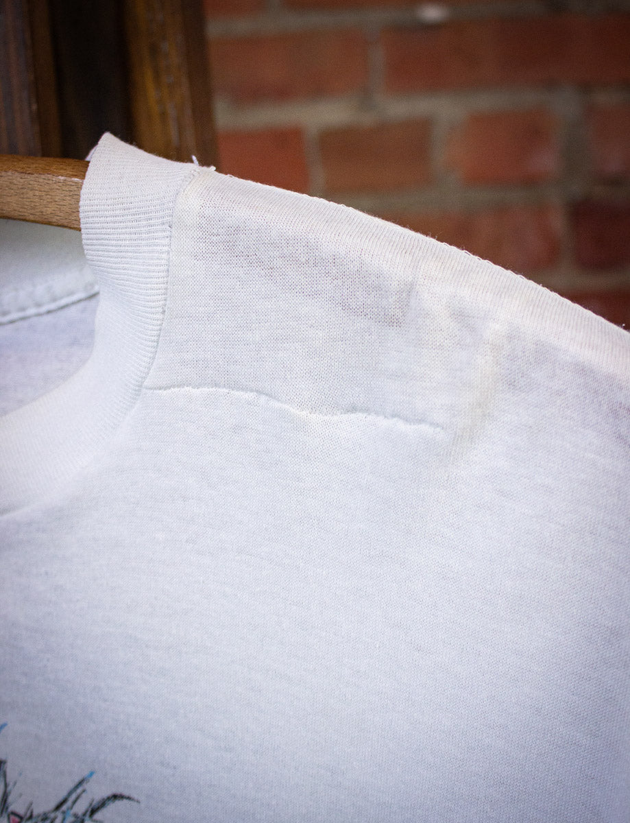 Vintage Iron Maiden Seventh Son California Tour Concert T Shirt 1988 White Medium