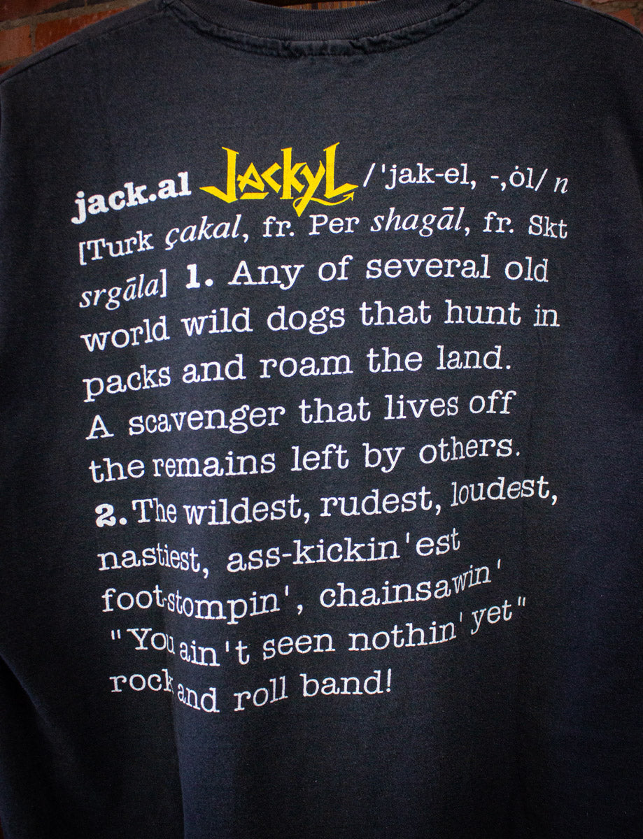 Vintage Jackyl Definition Concert T Shirt 1990 Black XL