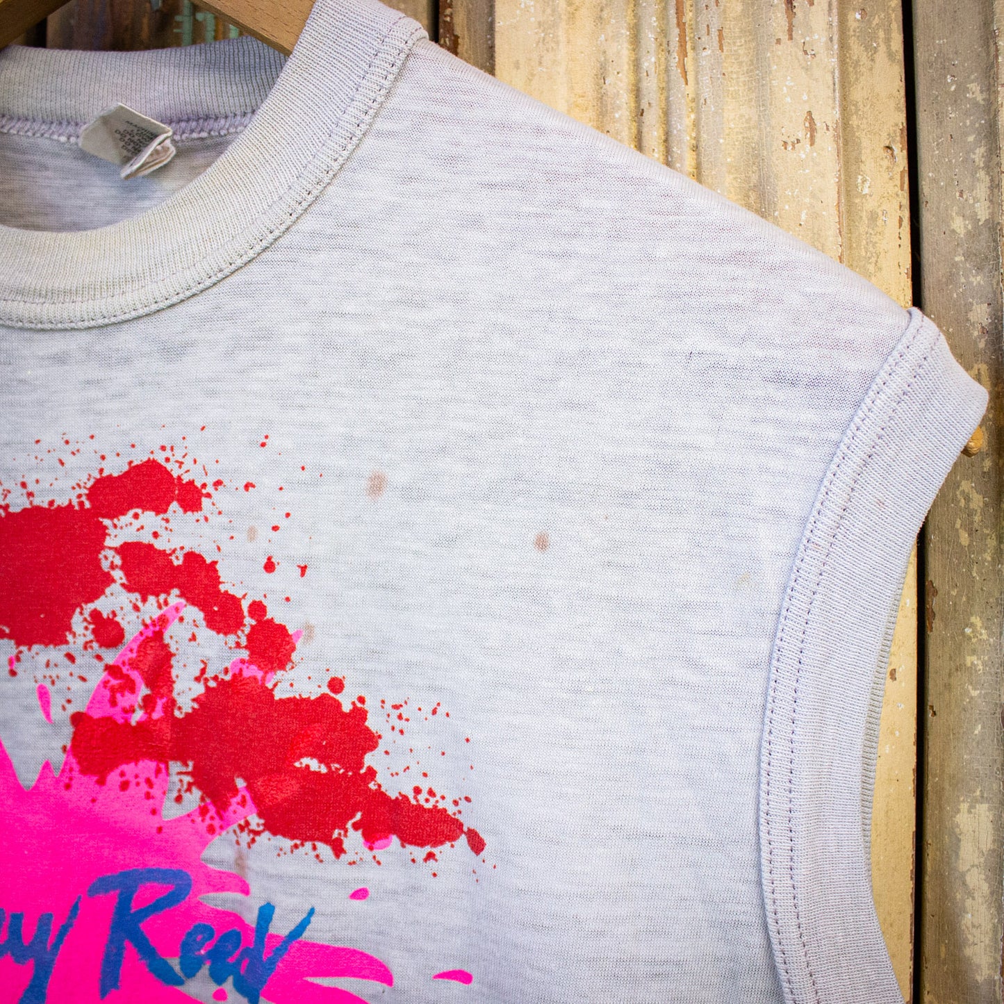 Vintage Jerry Reed What Comes Around Concert Muscle T Shirt 80s Gray Small