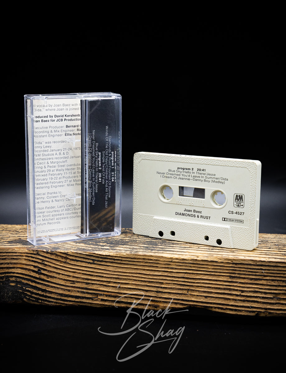 Vintage Joan Baez Diamonds & Rust Cassette 1975