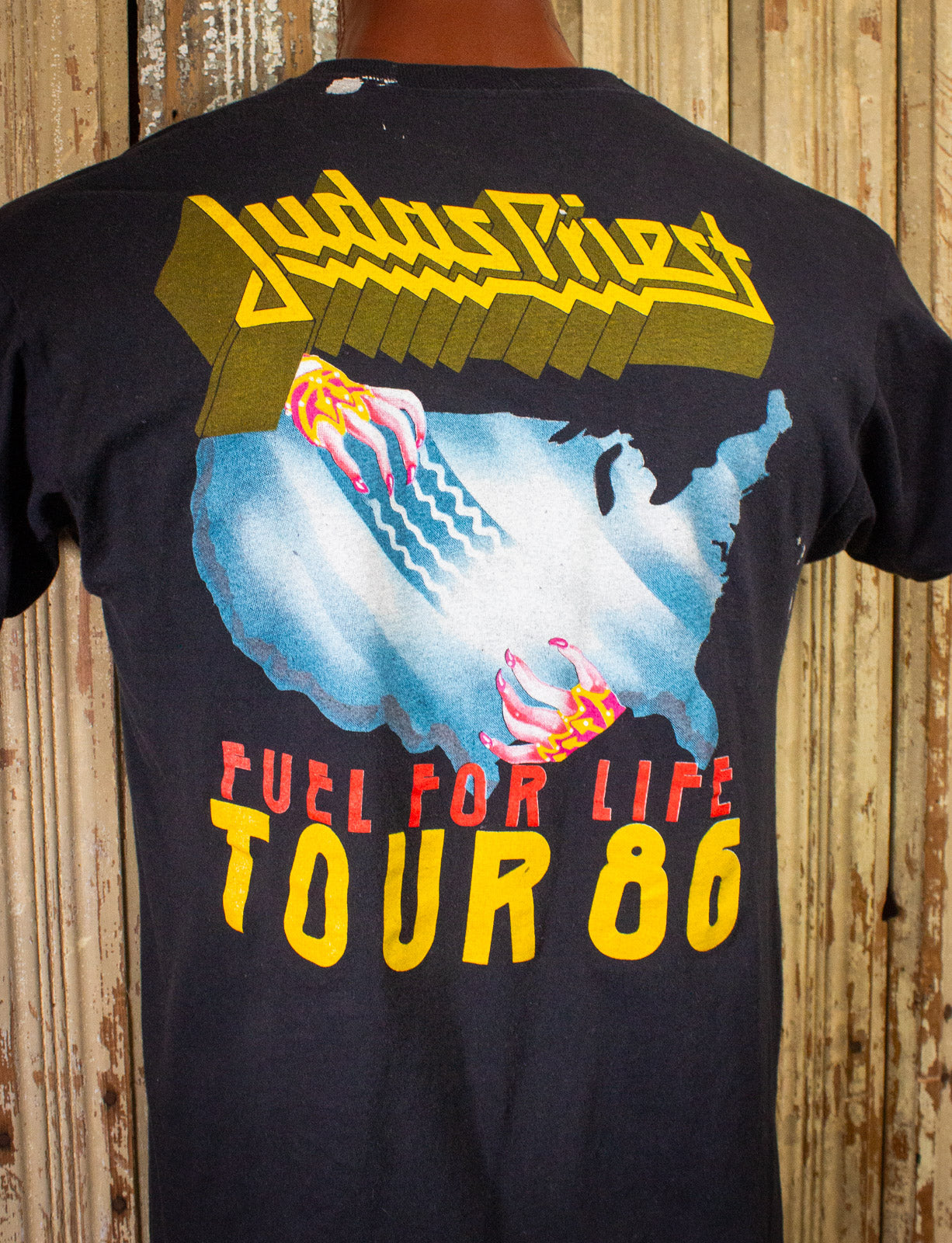Vintage Judas Priest Fuel For Life Concert T Shirt 1986 Black LargeVintage Judas Priest Fuel For Life Concert T Shirt 1986 Black Large