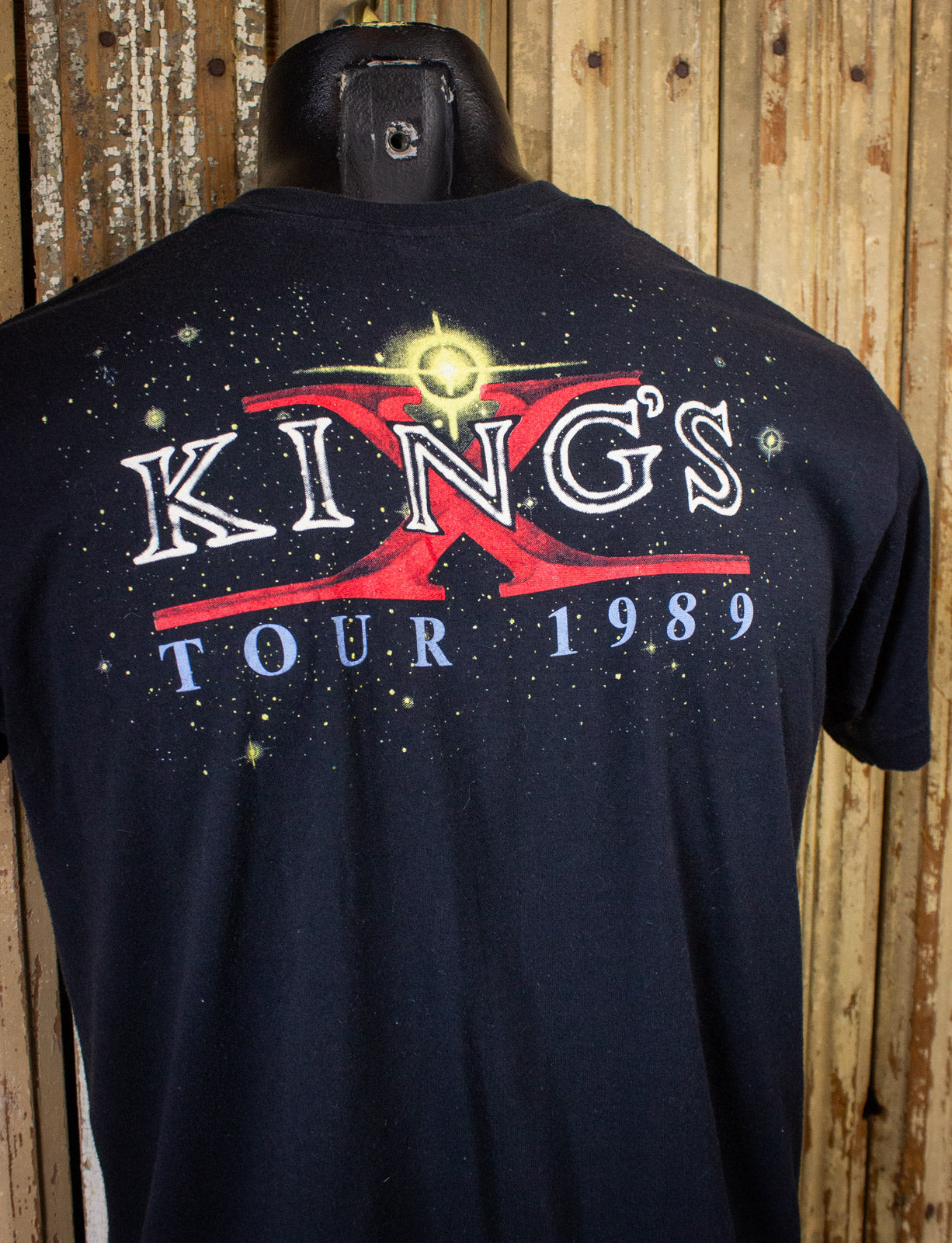 Vintage King's X Gretchen Goes to Nebraska Concert T Shirt 1989 Black Medium