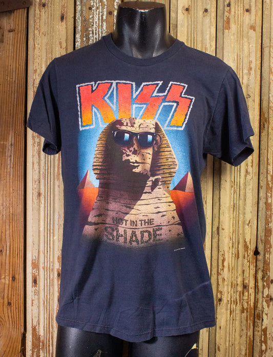 Vintage Kiss Hot In The Shade Concert T Shirt 1990 Black