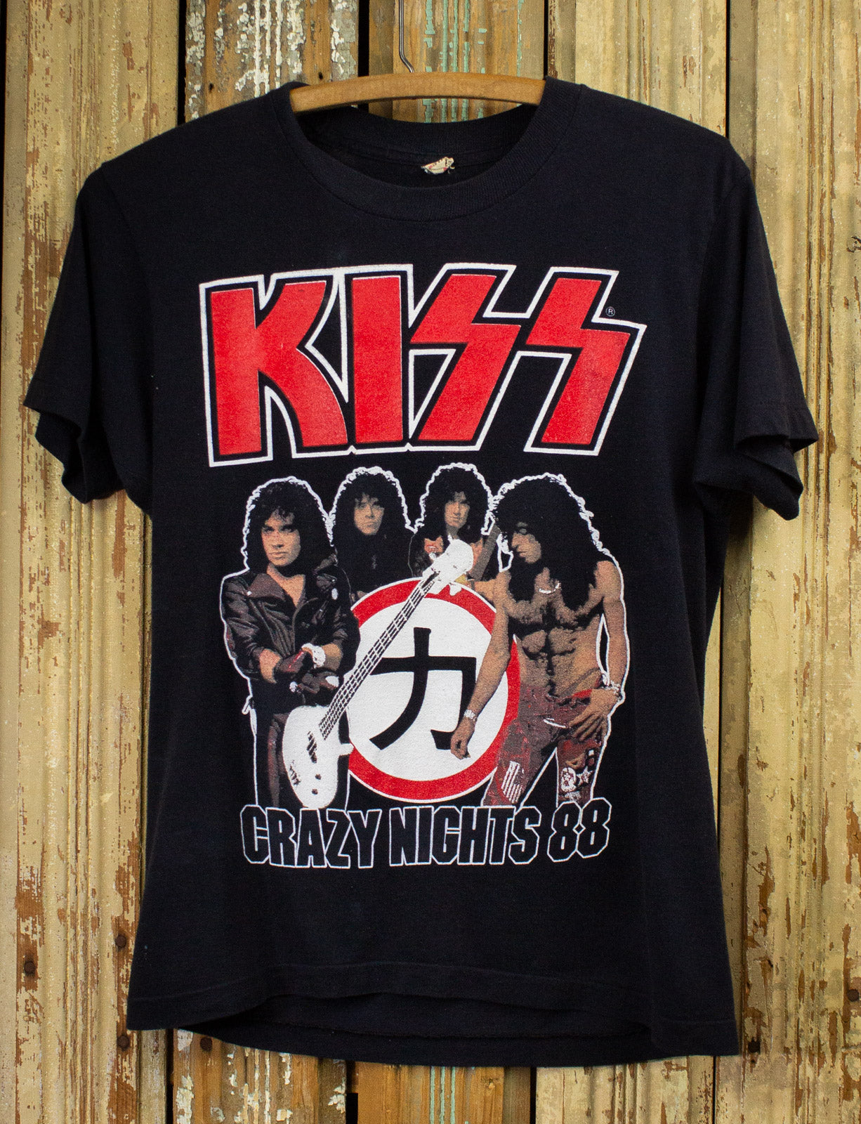 Vintage 80s Kiss band tee shirt concert tour merch small single stitch USA deals