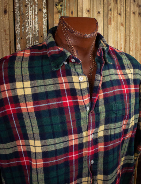 Lee Valley Lined Flannel Shirt Men’s Blue Navy Check - 2XL