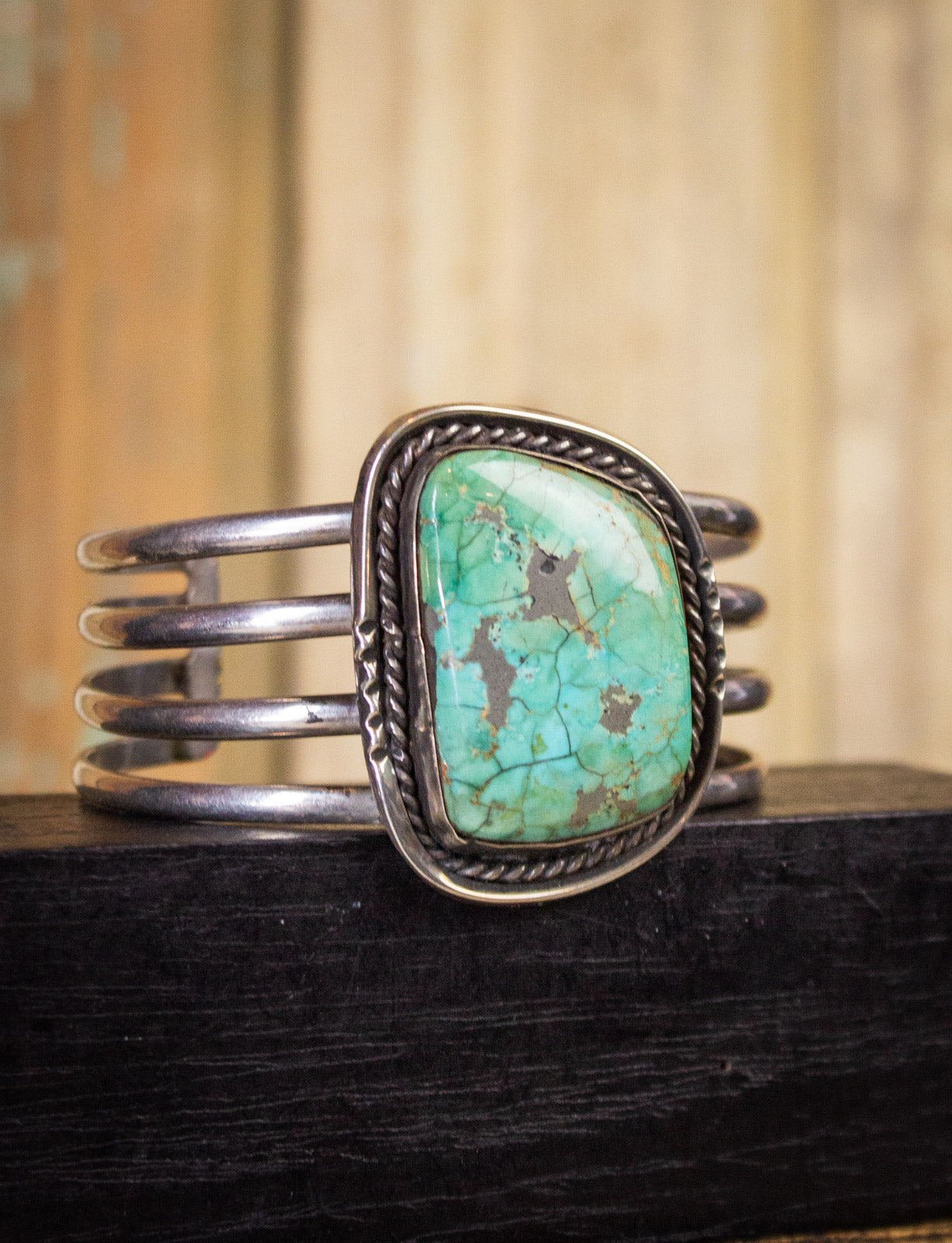 Vintage Turquoise Sterling Silver Cuff
