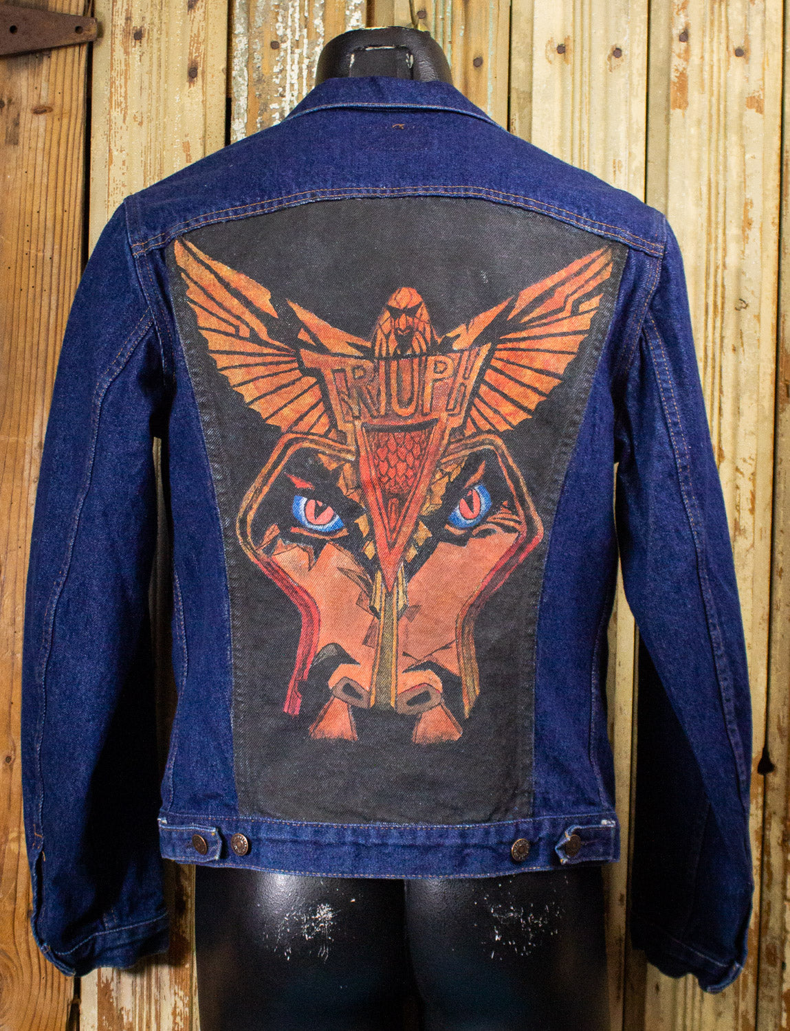 DAYTRIPPIN orders Hand-Painted Denim Jacket