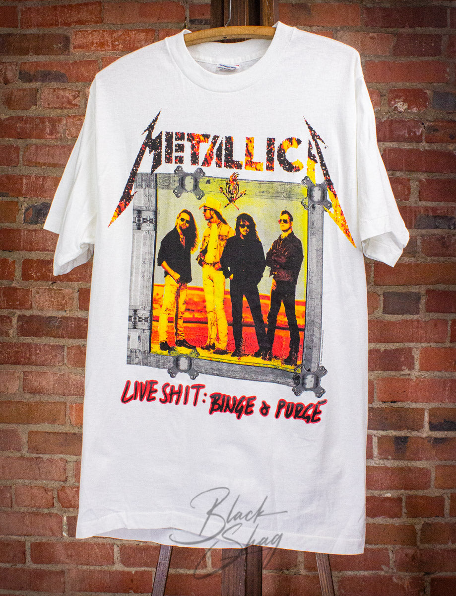 94年 llica Tシャツ Binge & Purge Vintage Metallica Live Shit: Binge & Purge Concert T Shirt 1994
