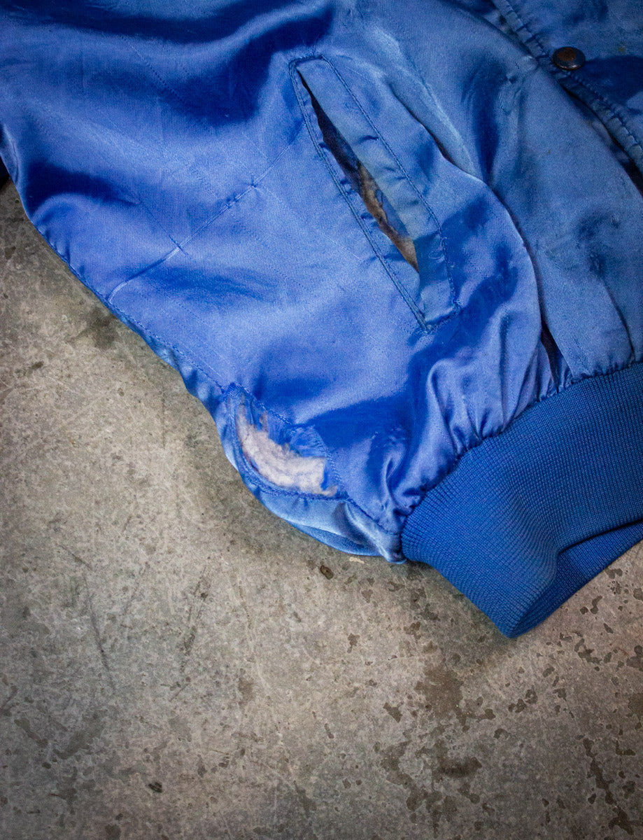 Vintage Molly's Balloons Satin Bomber Jacket Blue Large