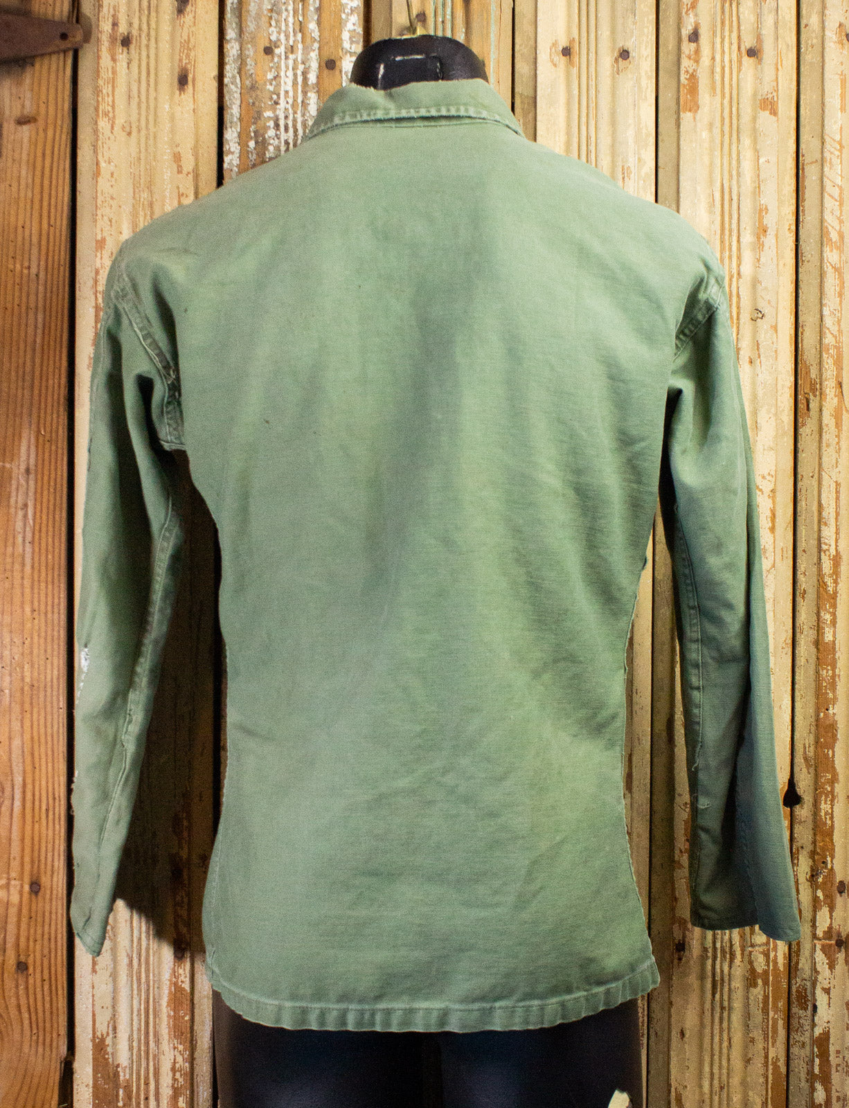 Vintage Olive Green Military Shirt/Jacket Large