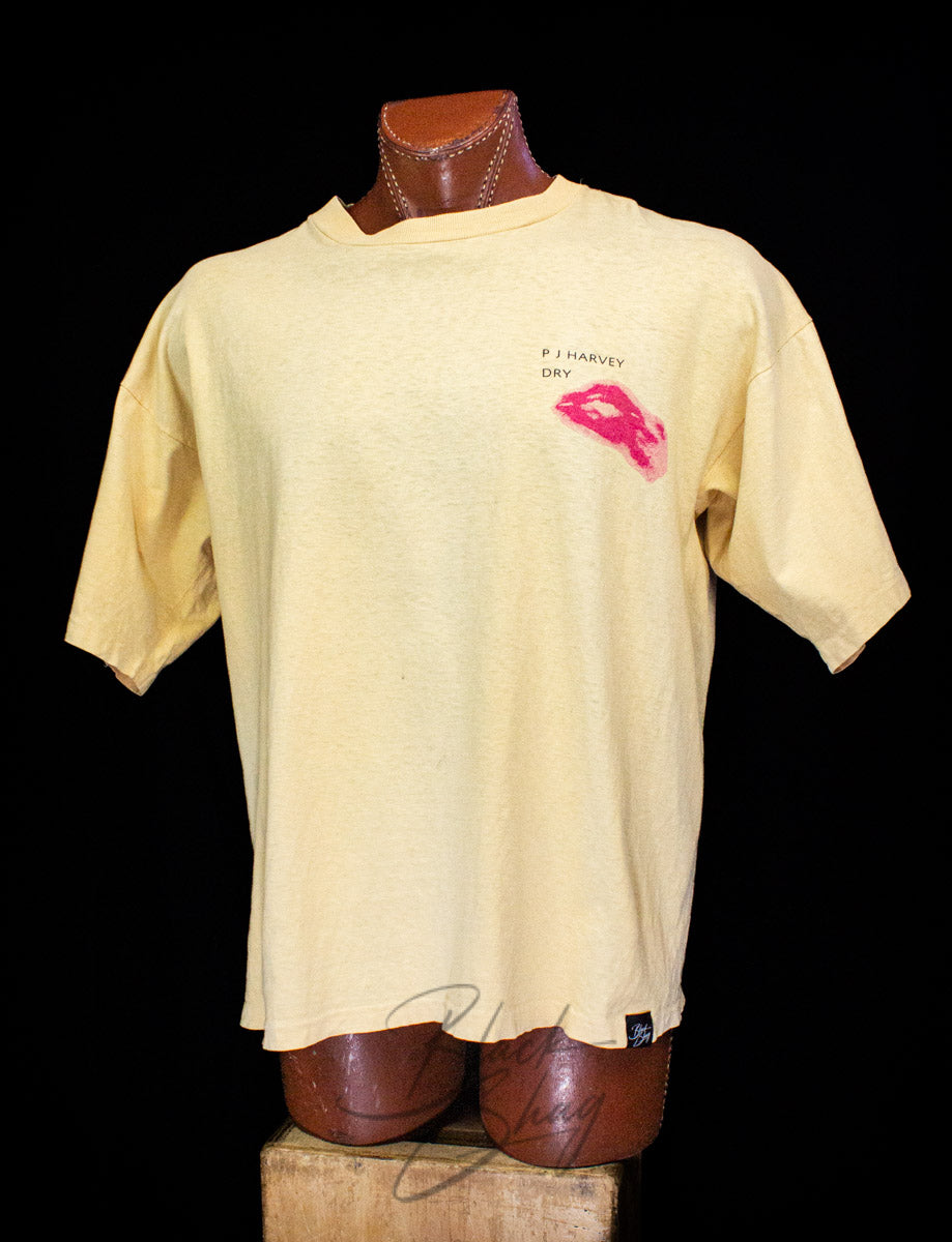 Vintage PJ Harvey Dry Concert T Shirt 1992 2XL – Black Shag Vintage